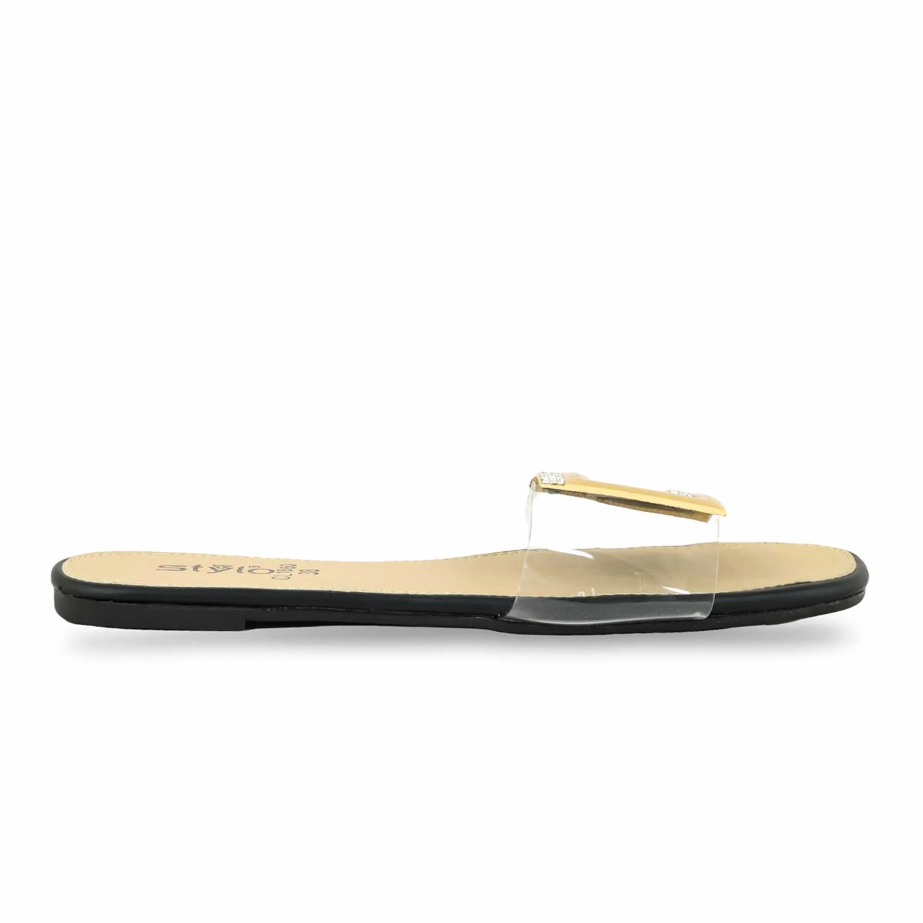 Black Casual Women Slipper CL1860 - Image 2