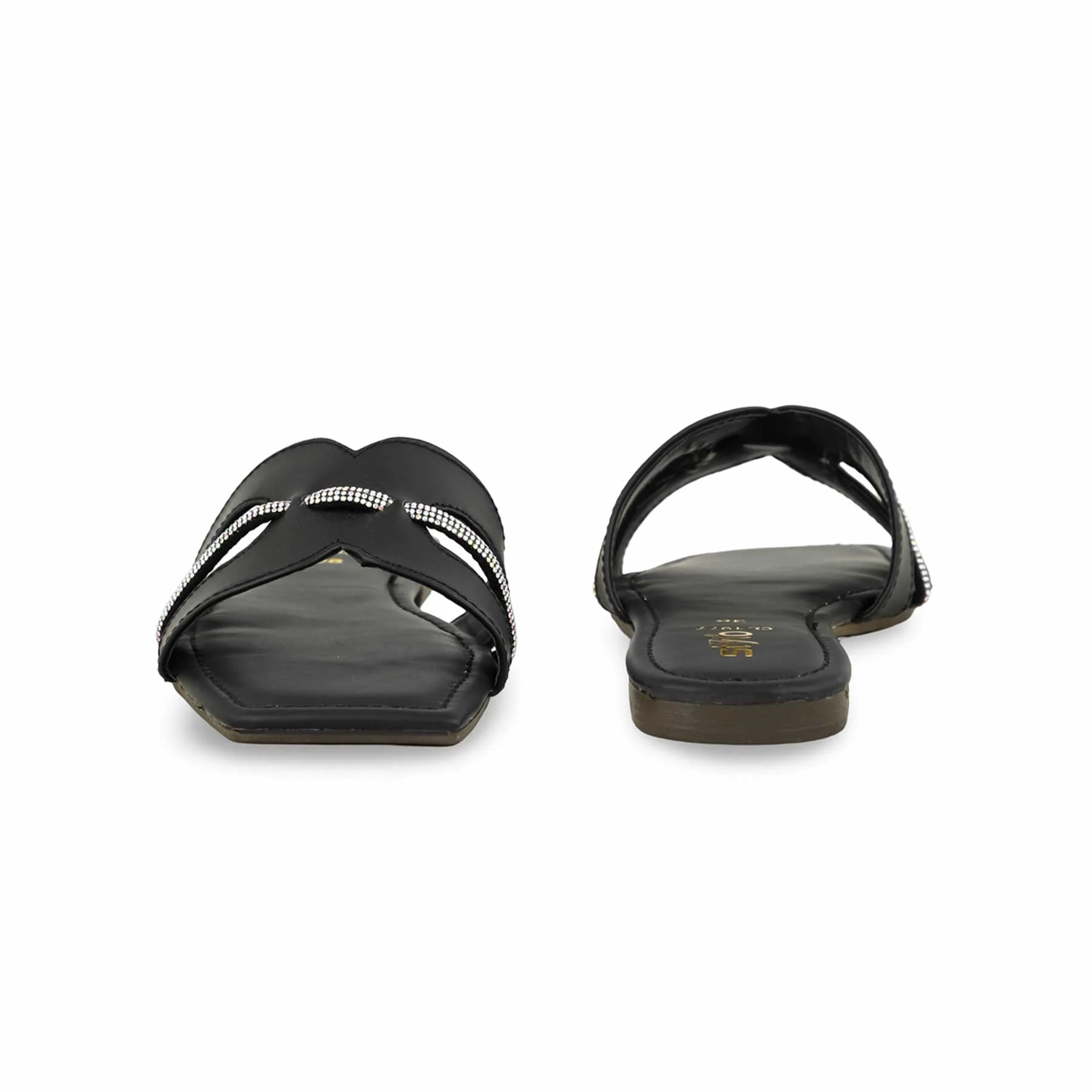 Black Casual Women Slipper CL1977 - Image 4
