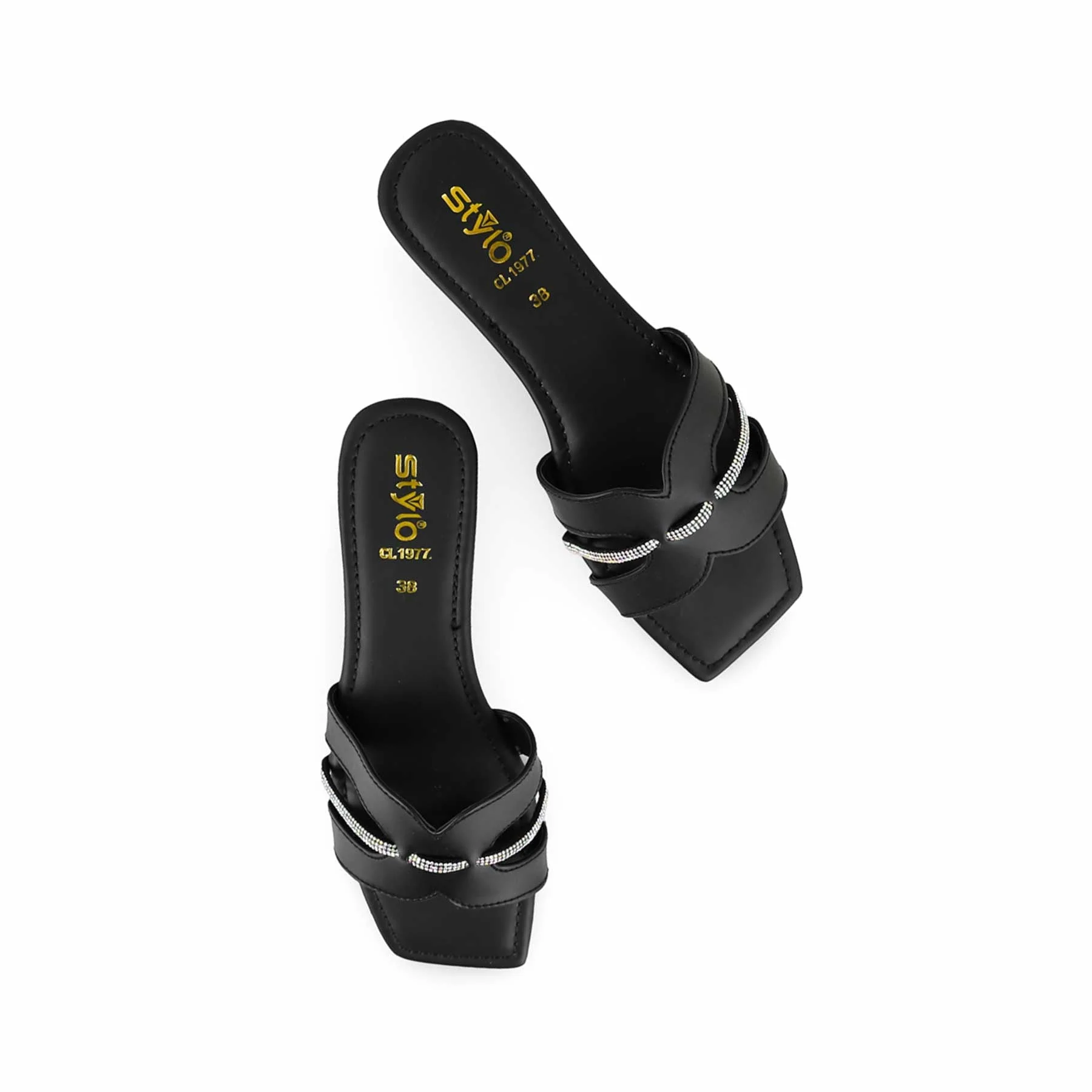 Black Casual Women Slipper CL1977 - Image 5