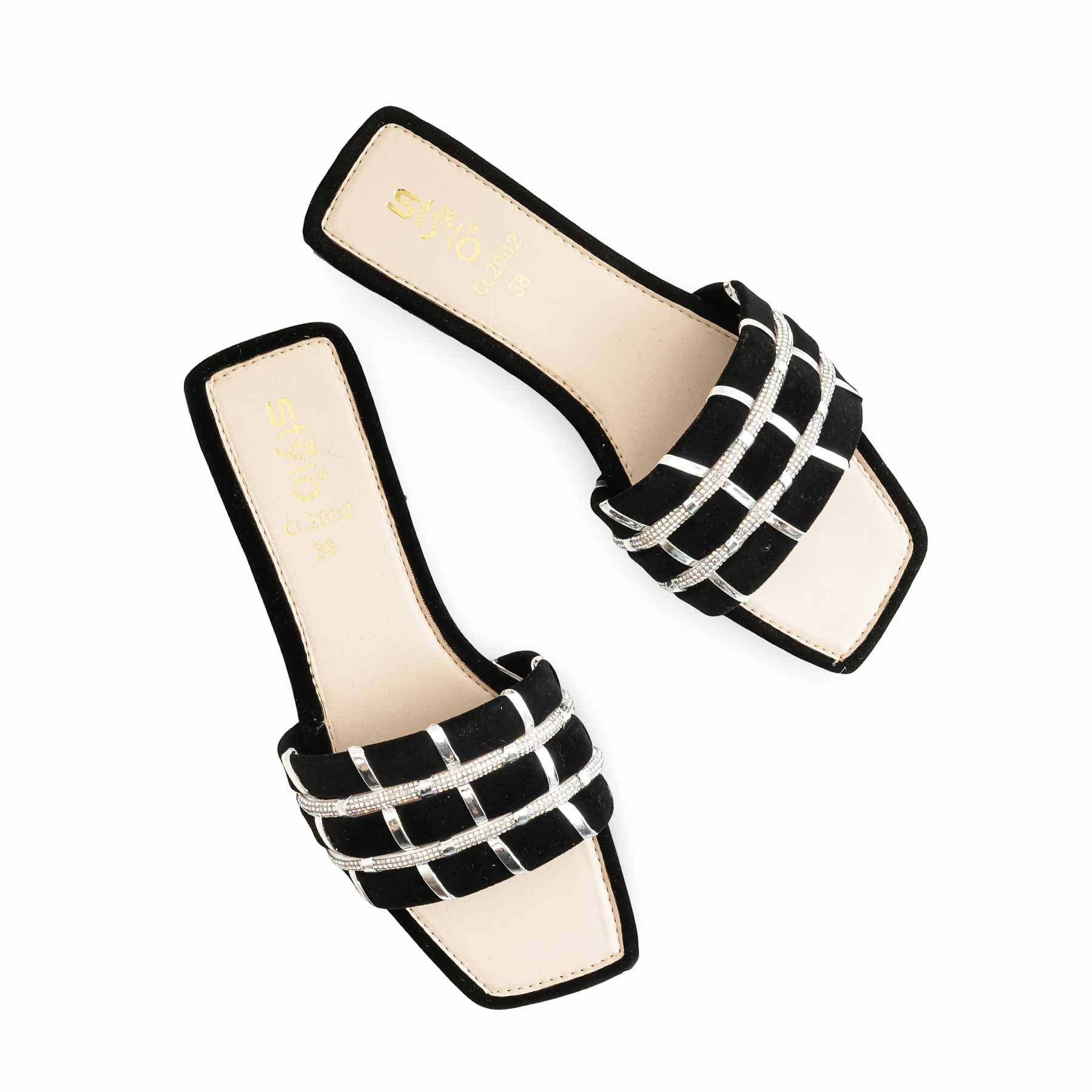Black Casual Women Slipper CL2002 - Image 5