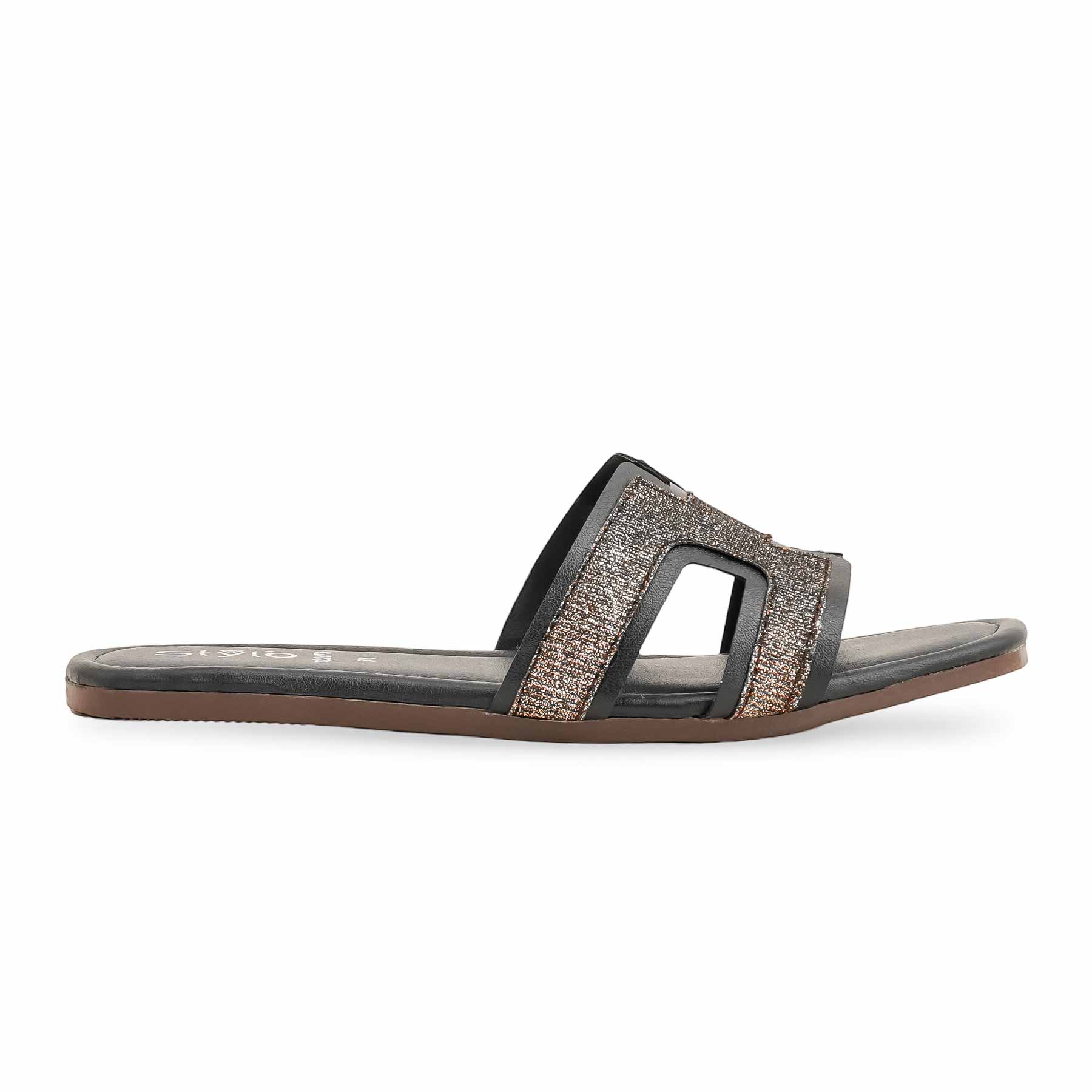 Black Casual Women Slipper CL2075 - Image 2