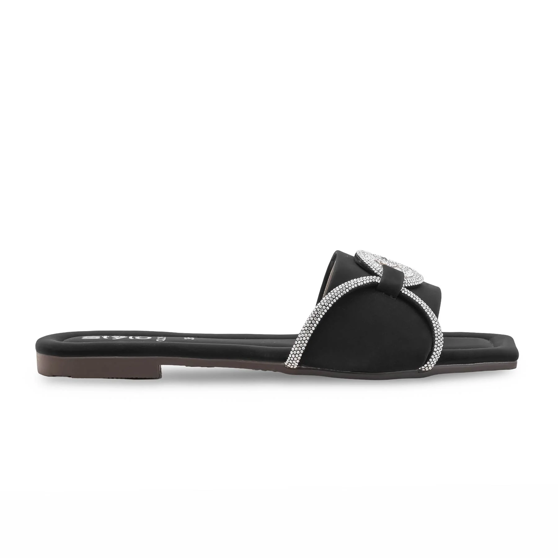 Black Casual Women Slipper CL2182 - Image 2