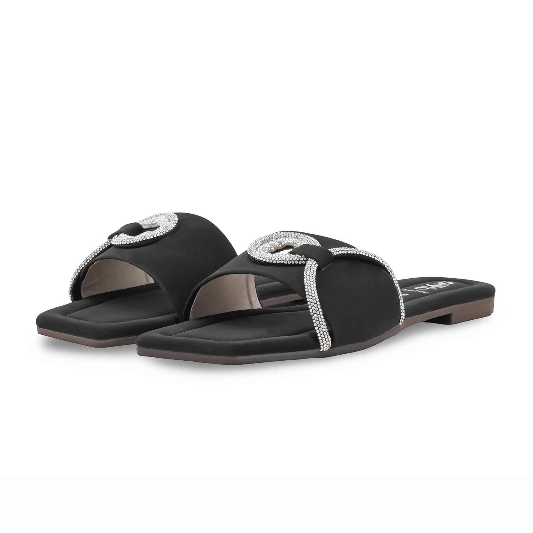 Black Casual Women Slipper CL2182 - Image 3