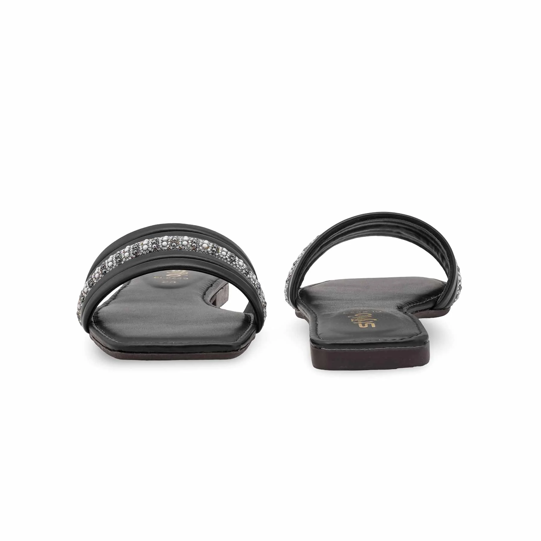 Black Casual Women Slipper CL2239 - Image 4