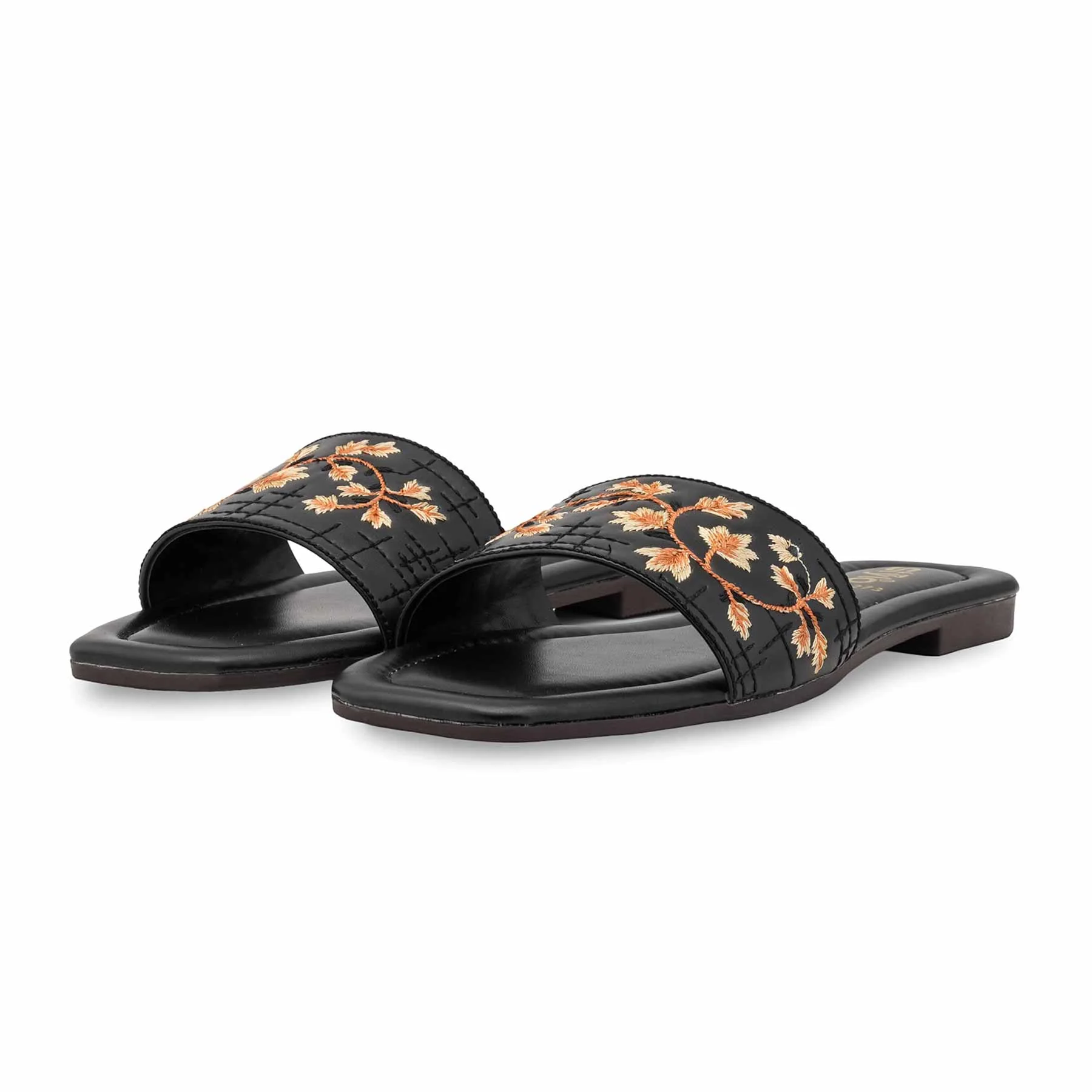 Black Casual Women Slipper CL2273 - Image 3