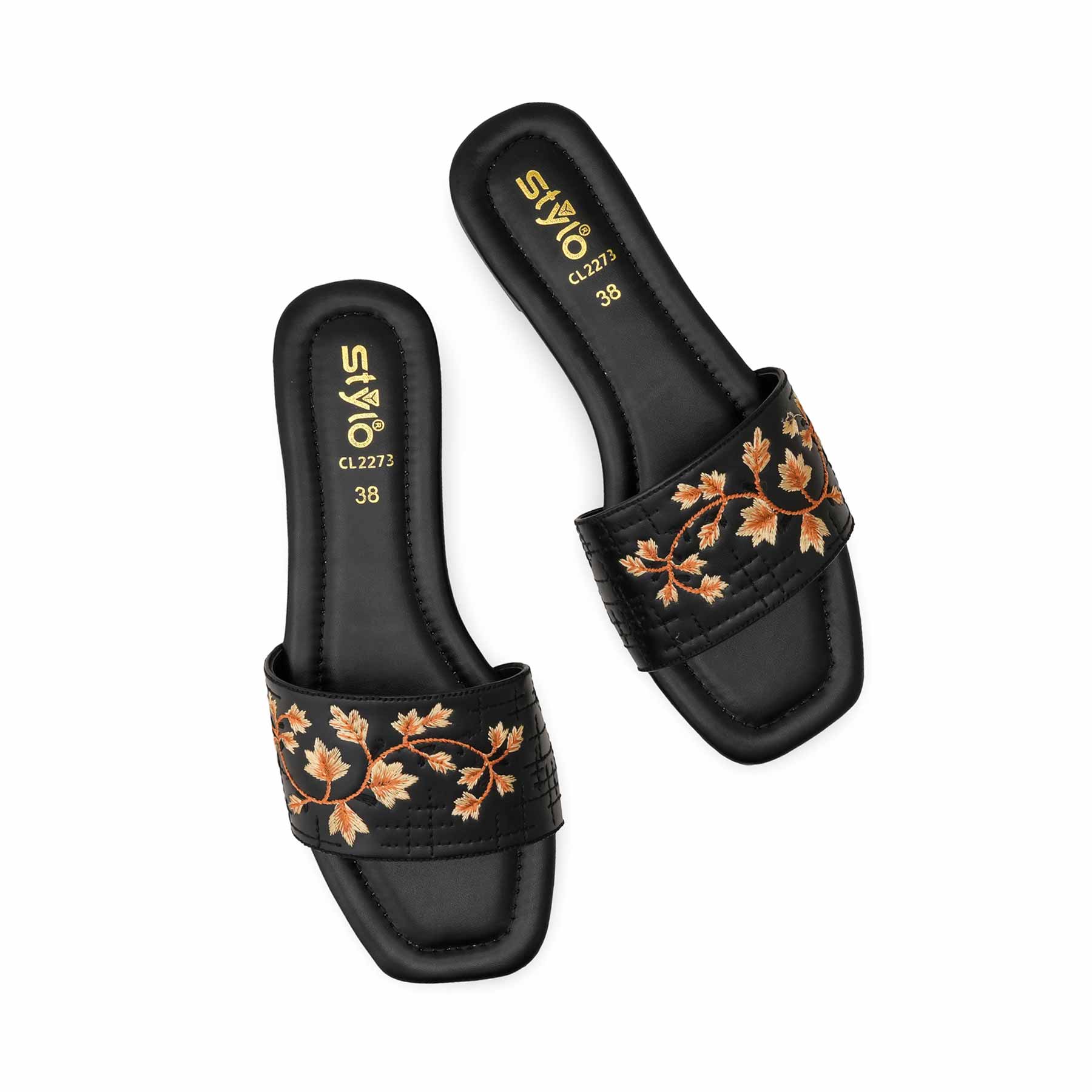 Black Casual Women Slipper CL2273 - Image 5