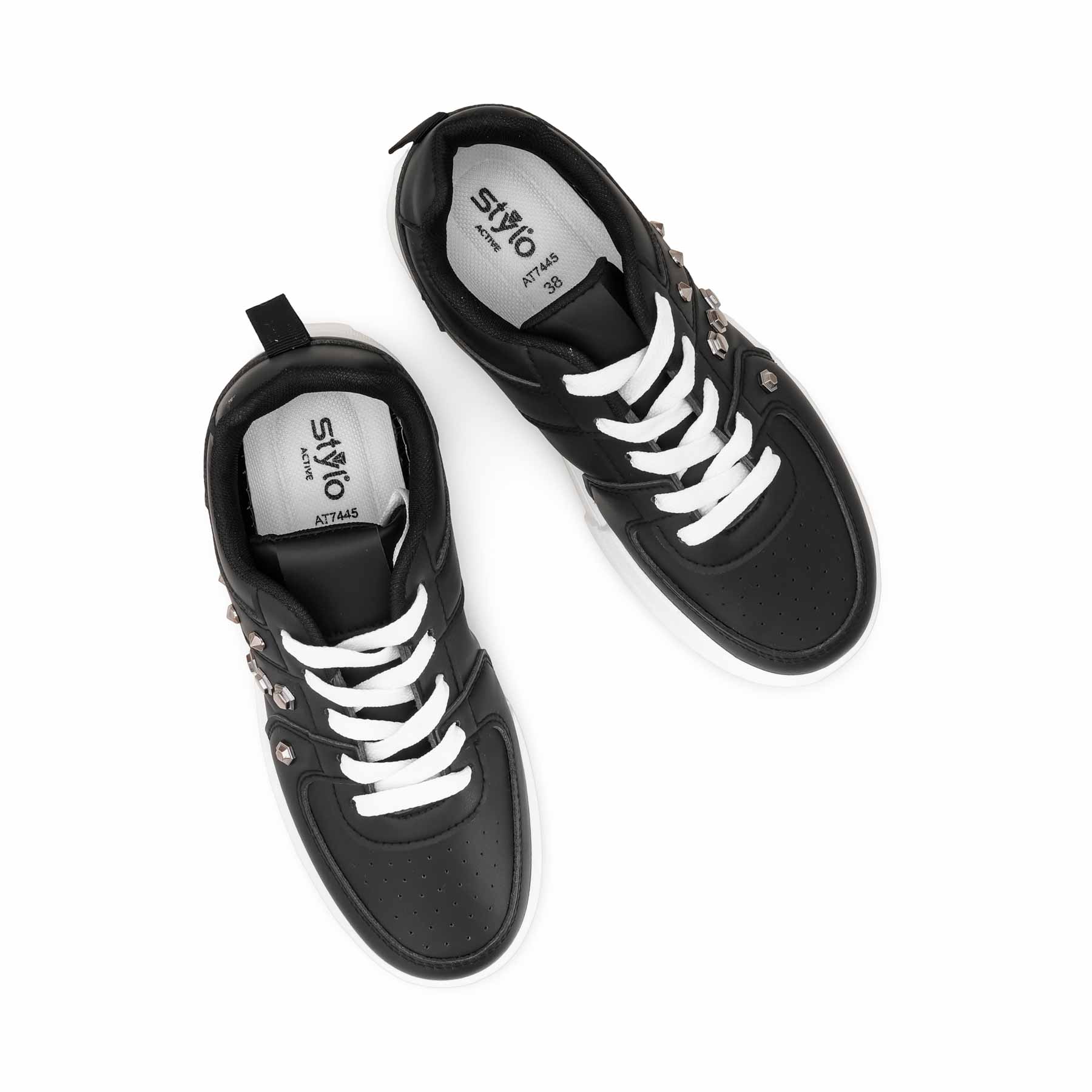 Black Causal Sneaker For Women AT7445 - Image 5