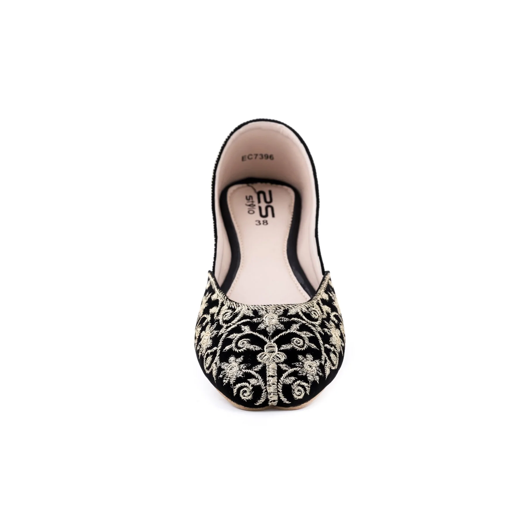 Black Color Ethnic Khusa EC7396 - Image 3
