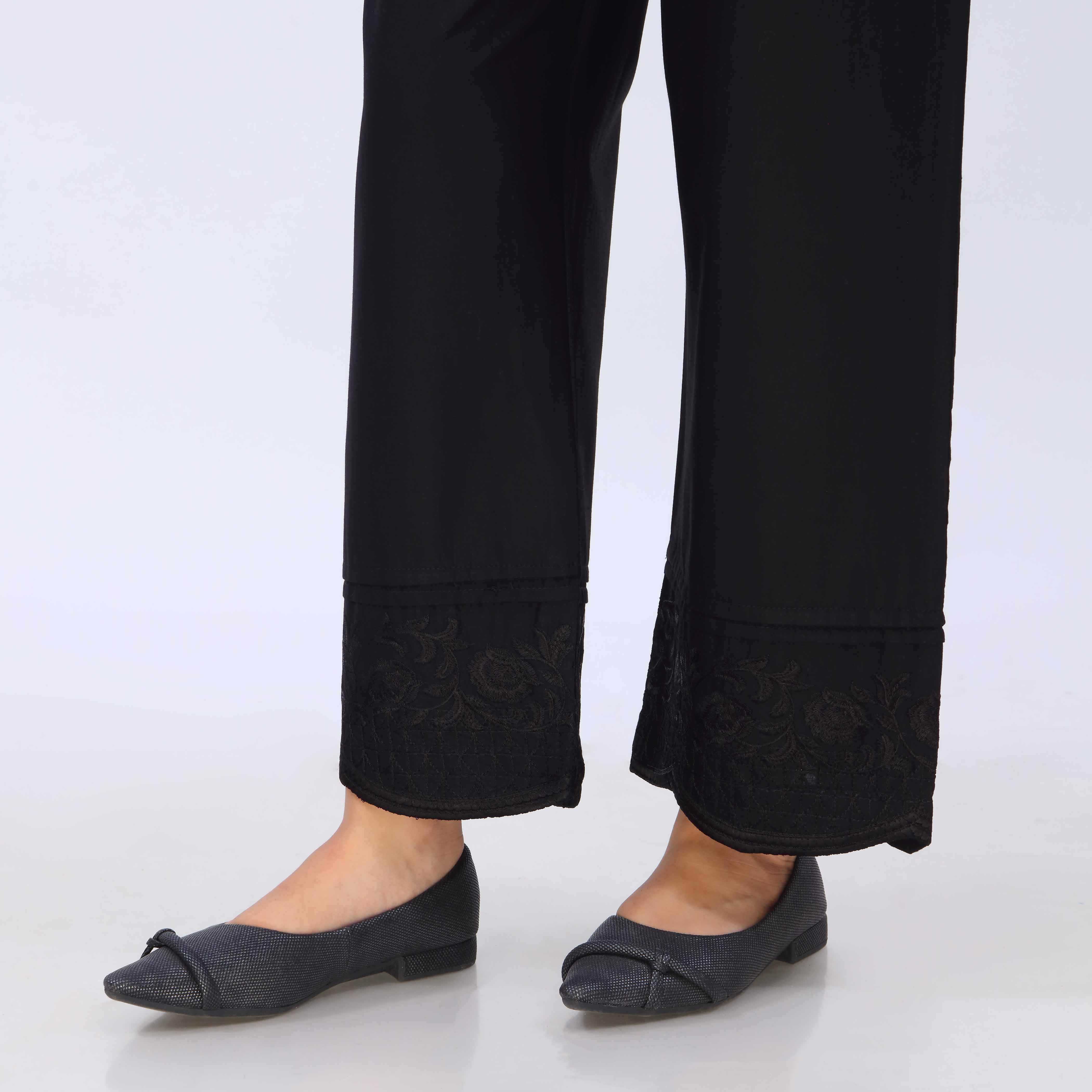 Black Cotton Cambric Trouser PL5070 - Image 4