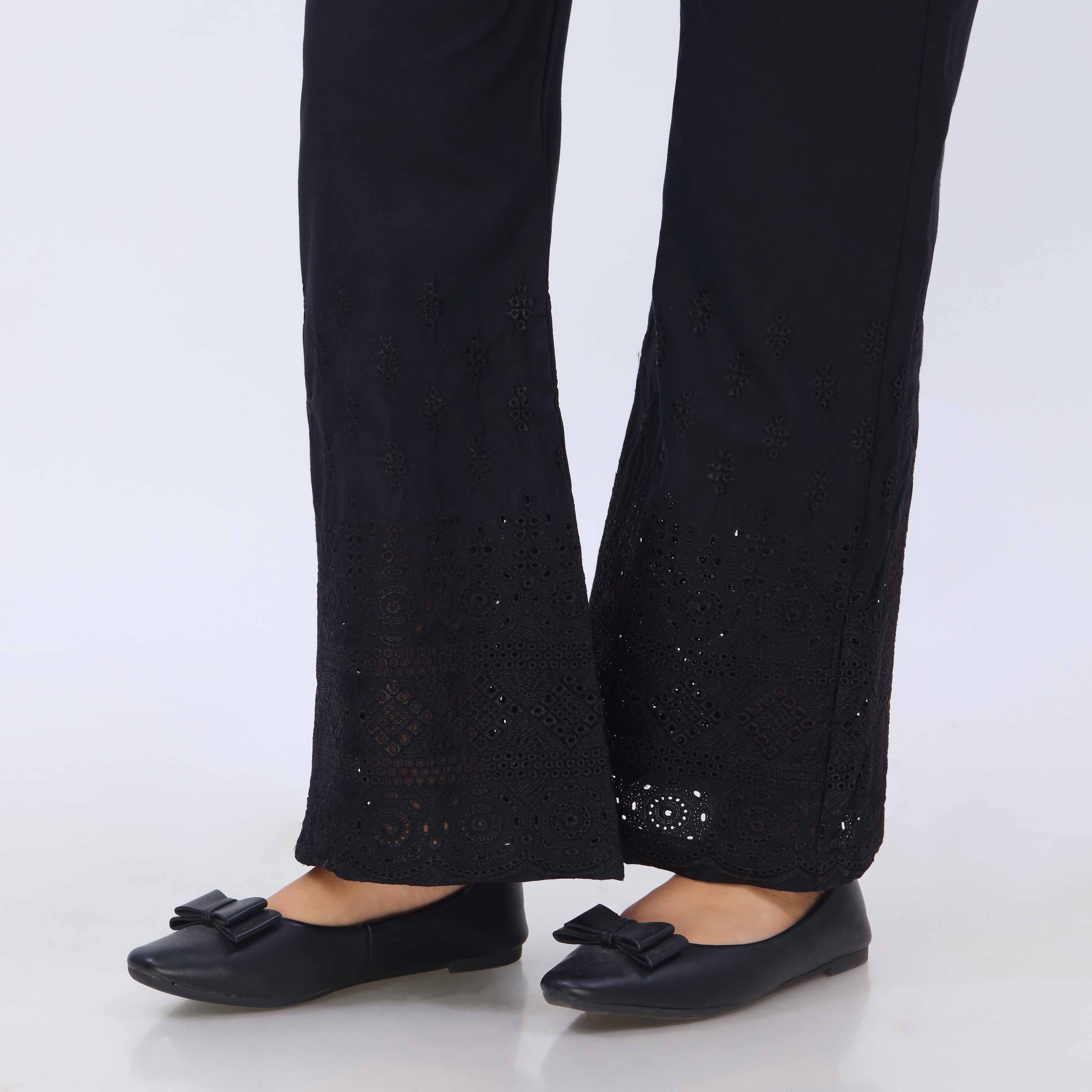 Black Cotton Cambric Trouser PL5083 - Image 3