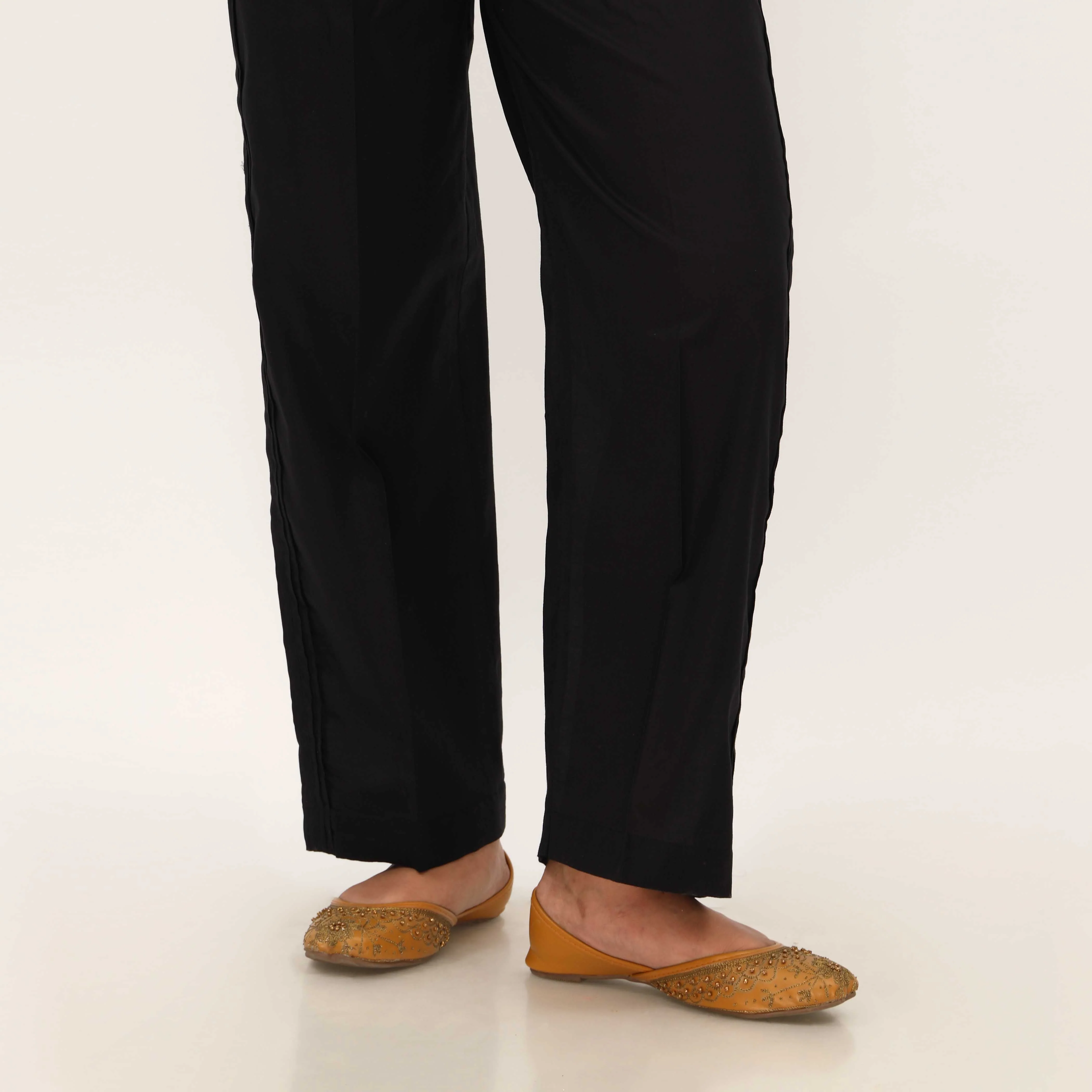 Black Cotton Cambric Trouser PL5104 - Image 2