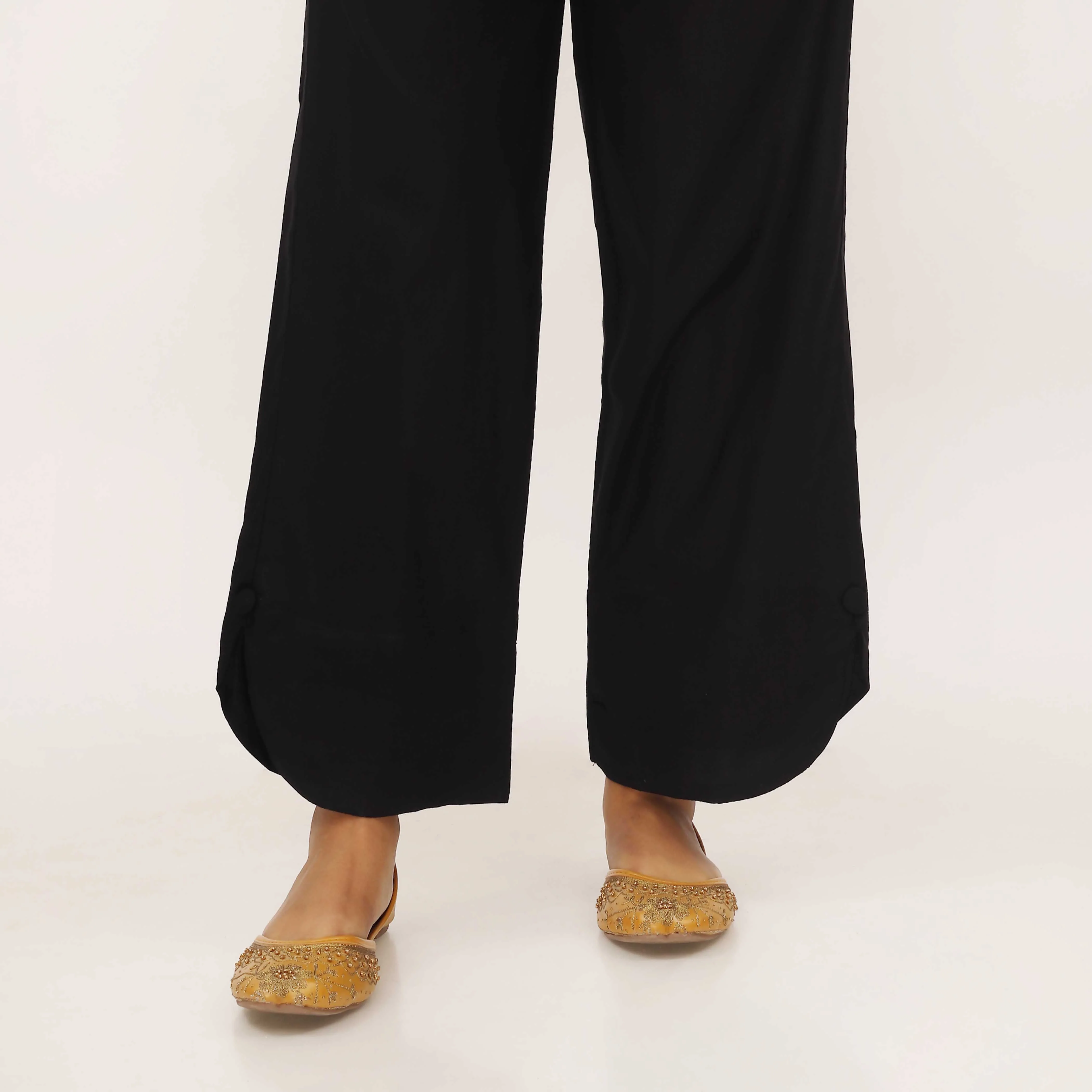 Black Cotton Cambric Trouser PL5107 - Image 2