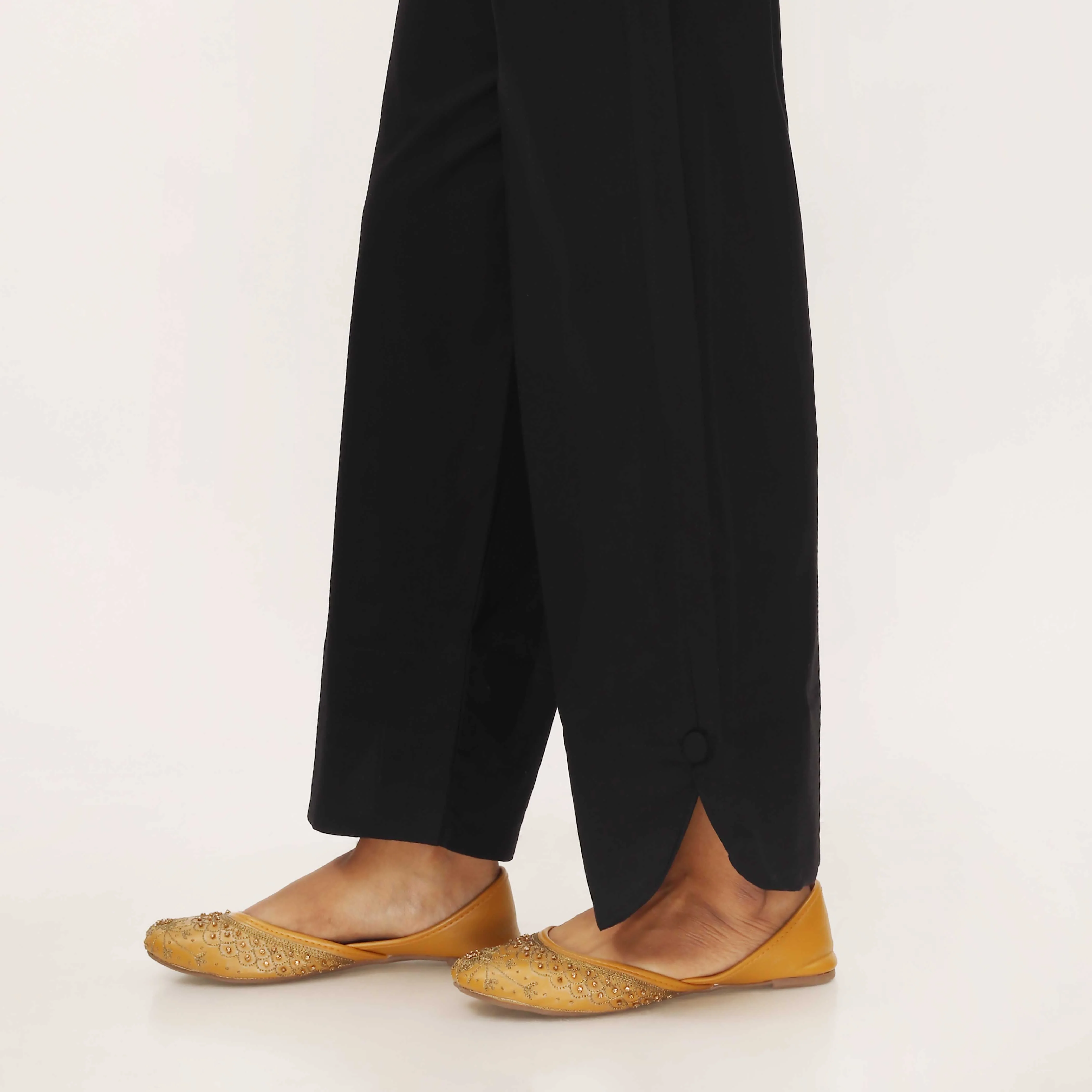 Black Cotton Cambric Trouser PL5107 - Image 3