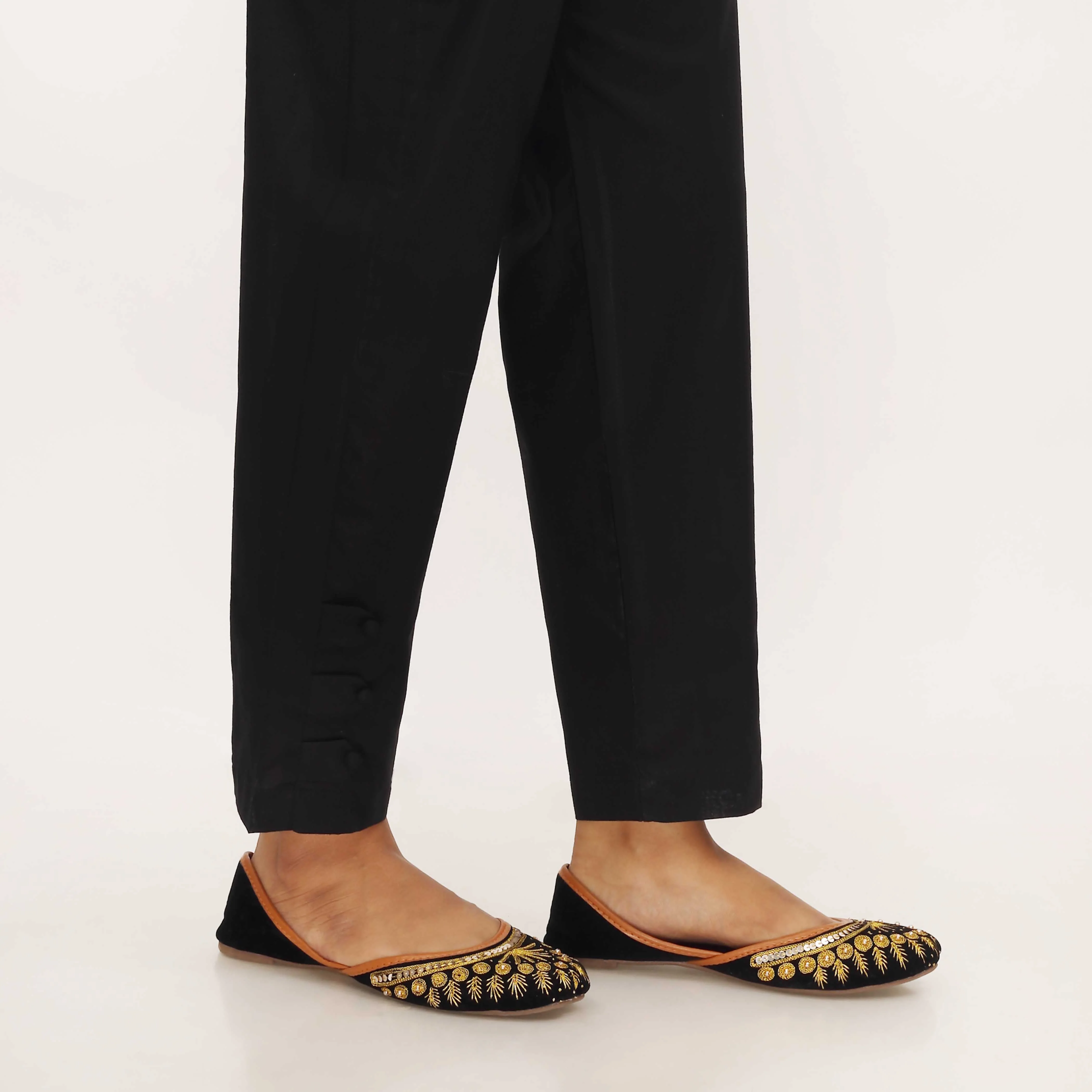 Black Cotton Cambric Trouser PL5110 - Image 4
