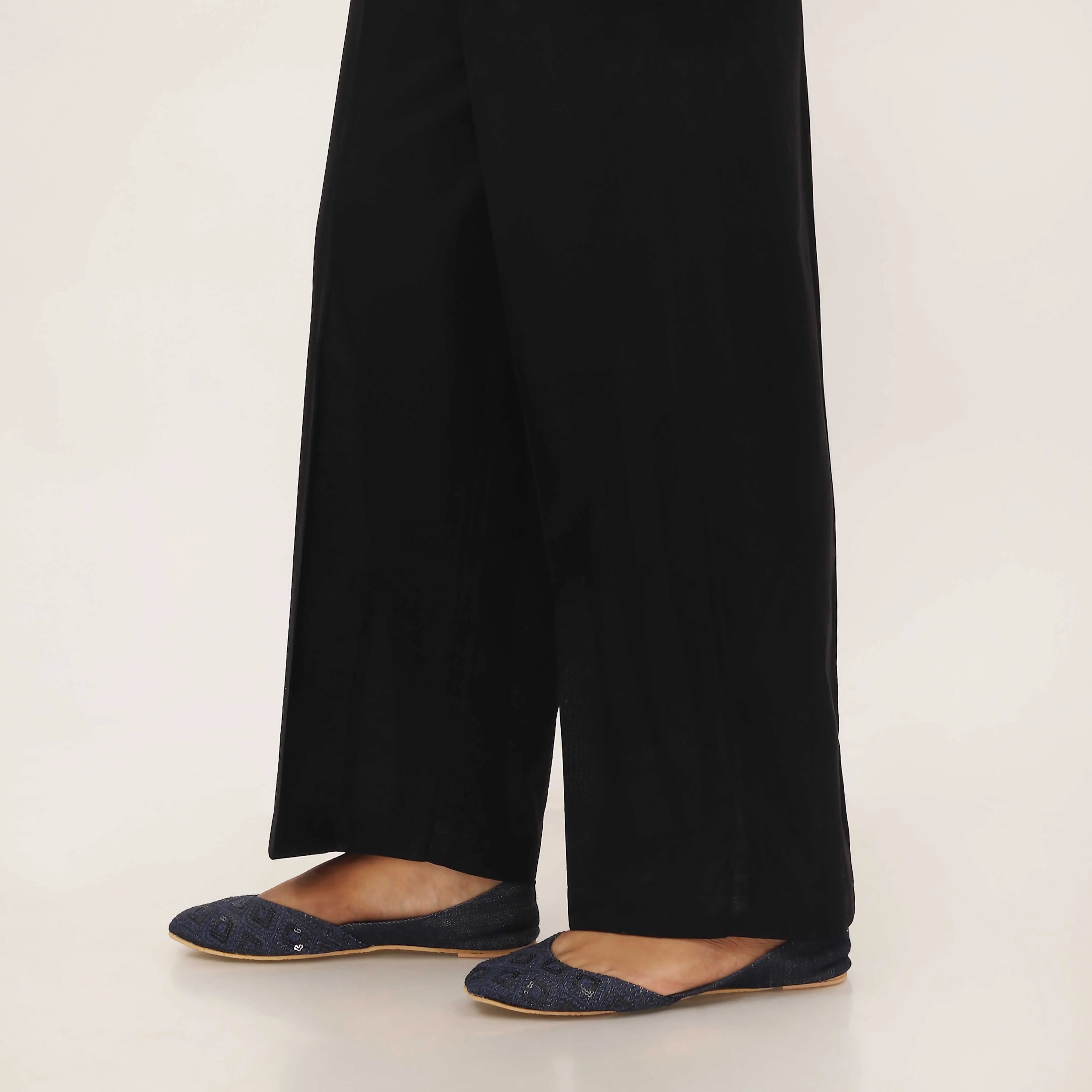 Black Cotton Cambric Trouser PL5119 - Image 3