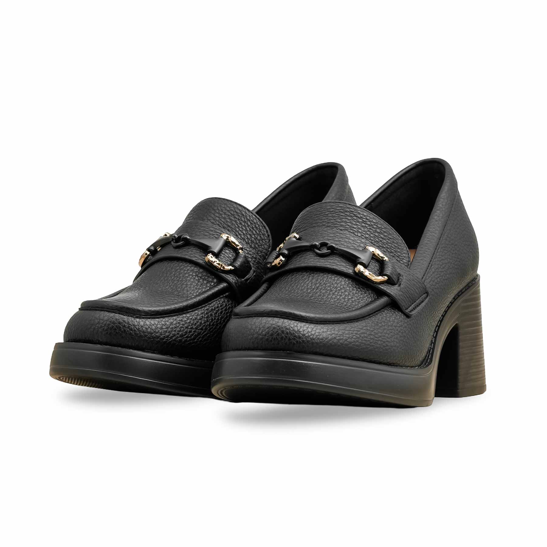 Black Court Shoes For Ladies WN7511 - Image 3