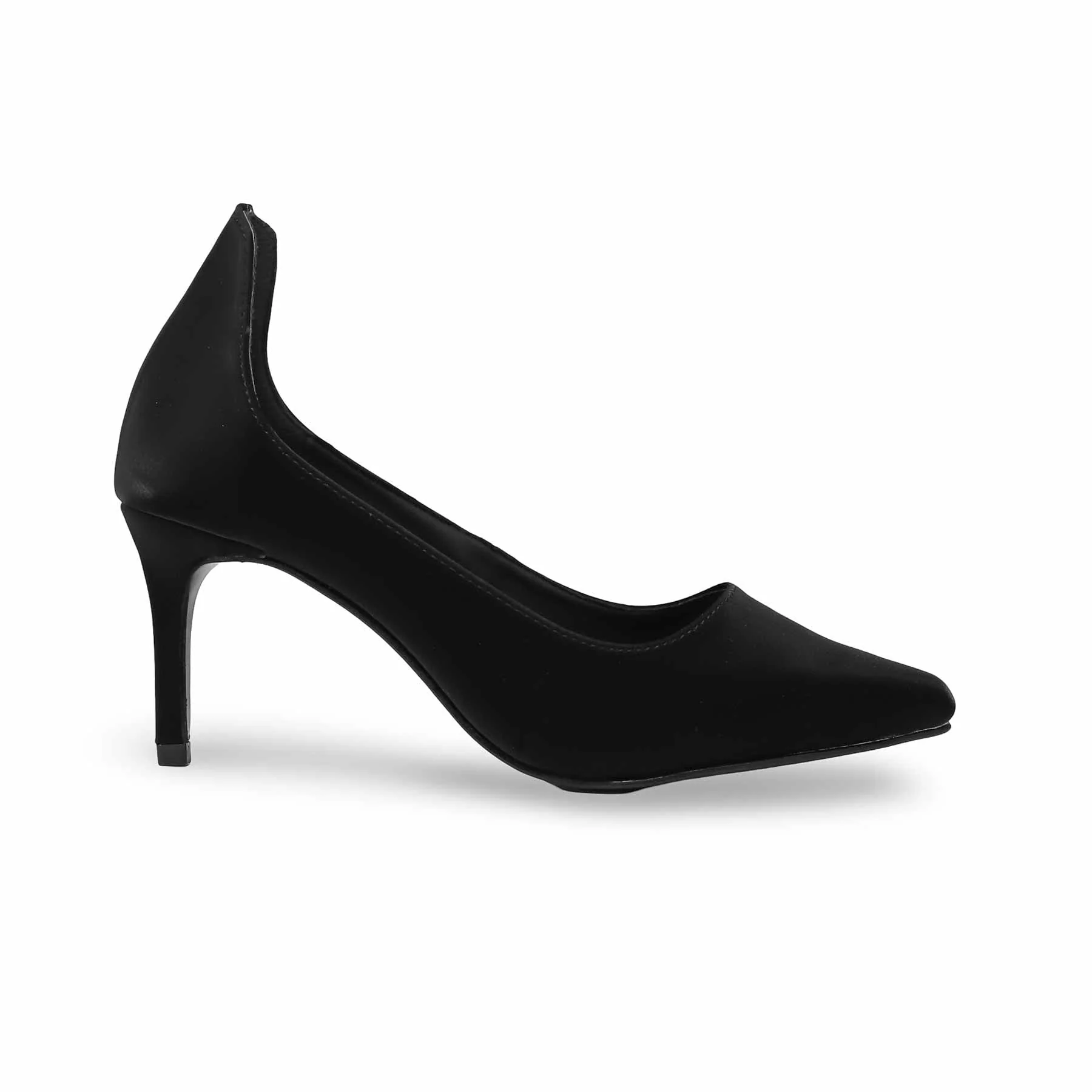 Black Court Shoes for Women WN7408 - Image 2