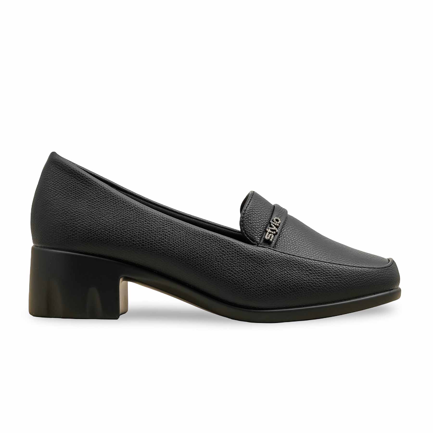Black Court Shoes For Women WN7508 - Image 3