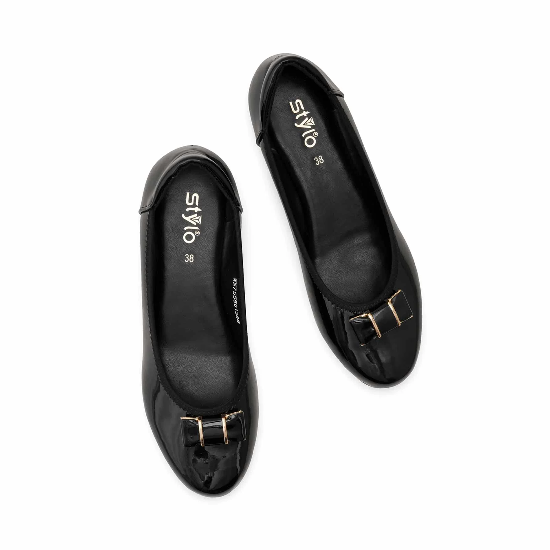 Black Court Shoes For Women WN7555 - Image 6