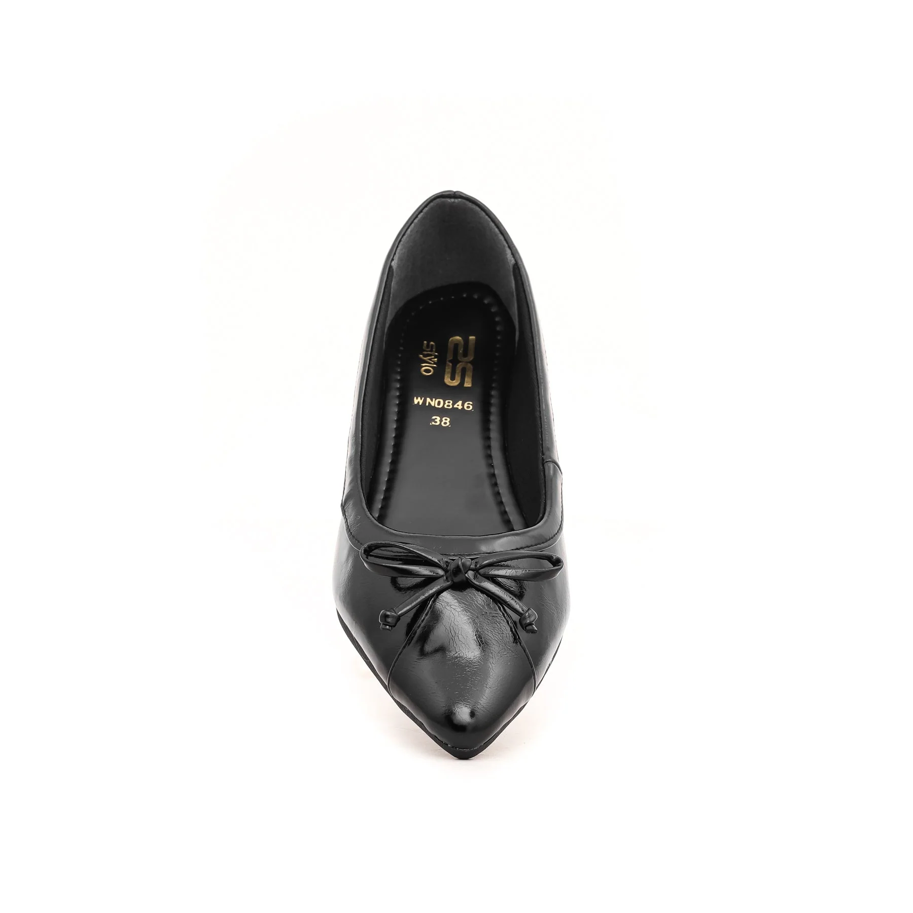 Black Court Shoes WN0846 - Image 3