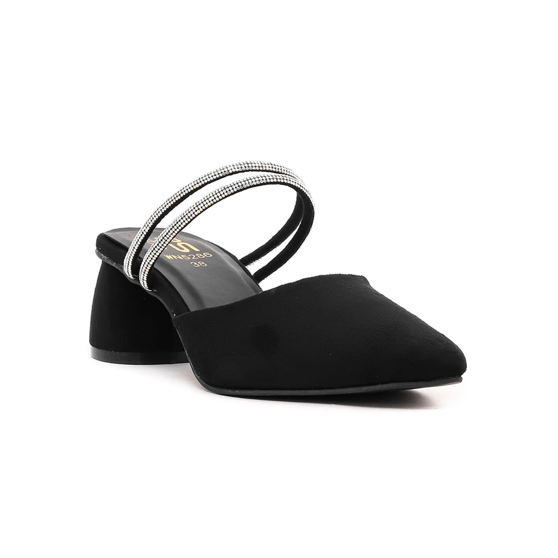 Black Court Shoes WN5286 - Image 2