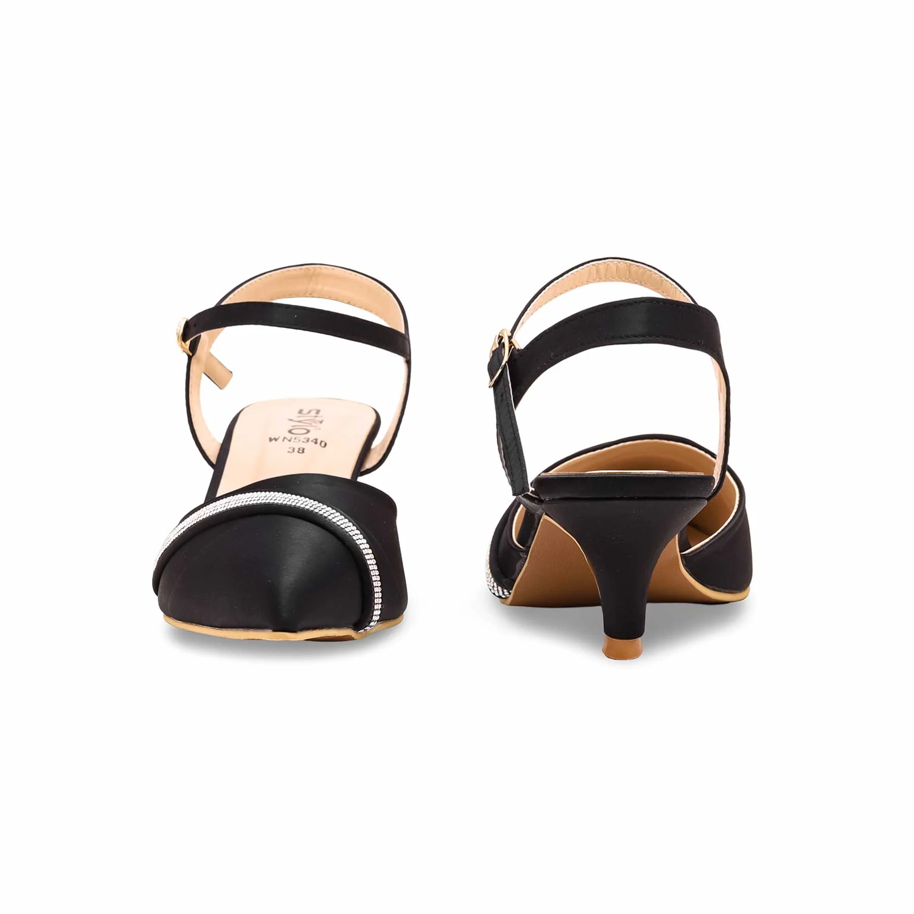 Black Court Shoes WN5340 - Image 3