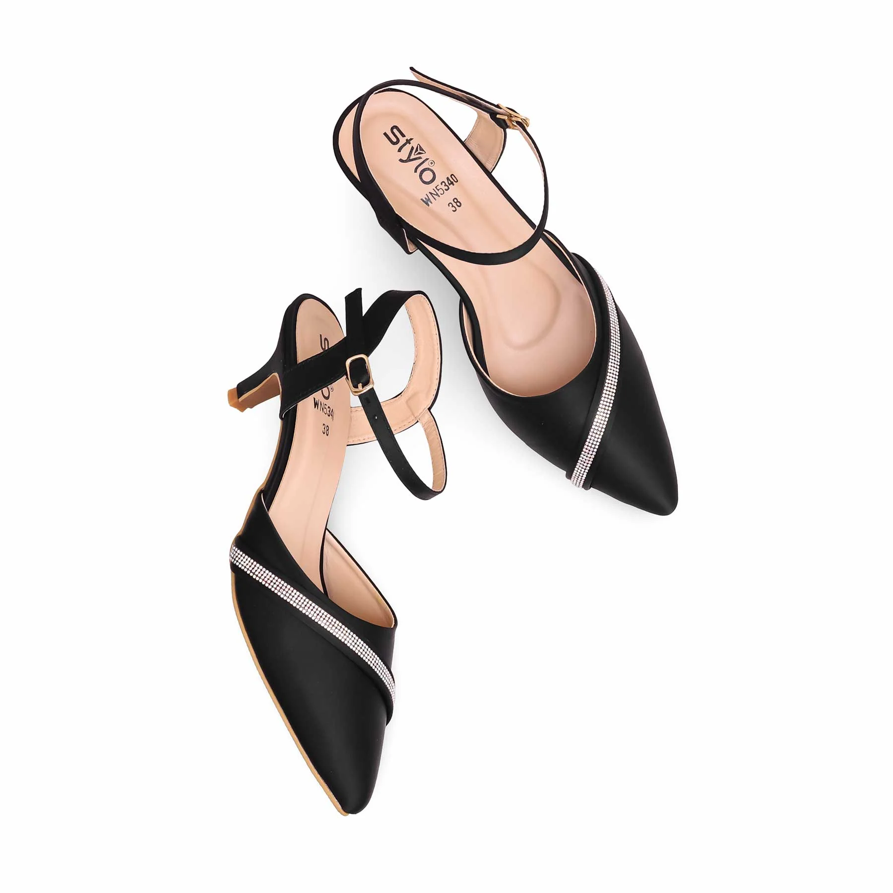 Black Court Shoes WN5340 - Image 4