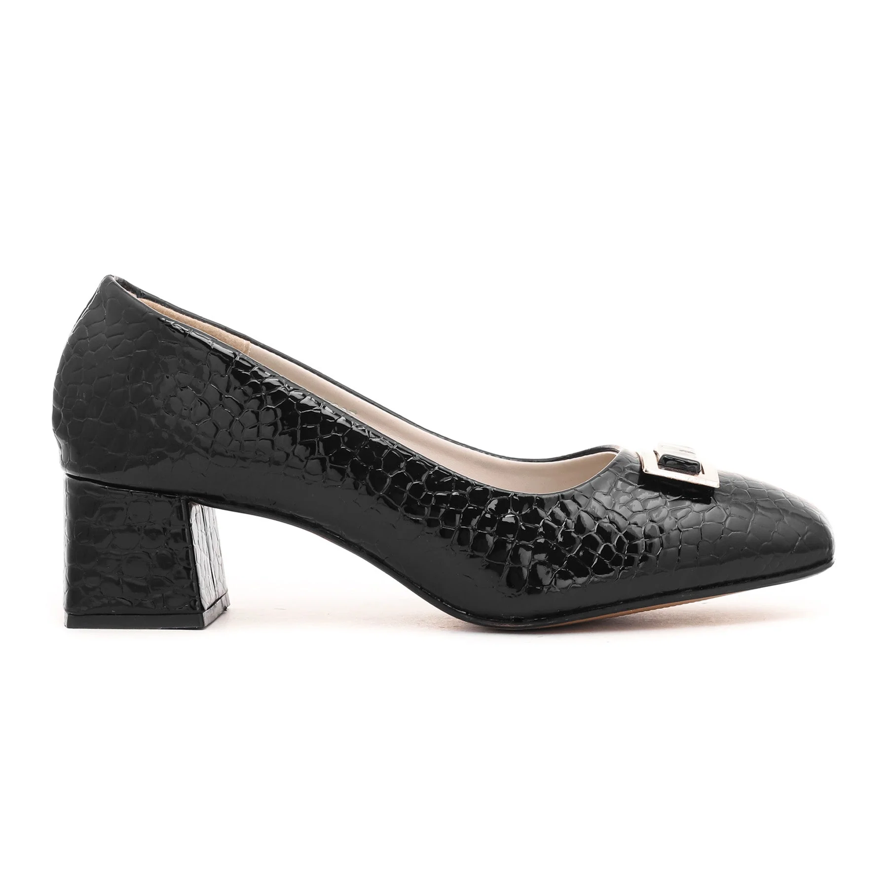 Black Court Shoes WN7295 - Image 2