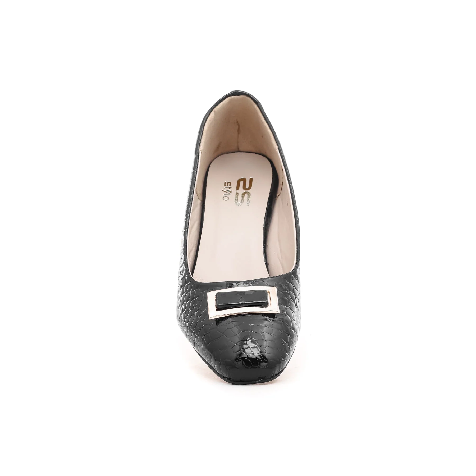 Black Court Shoes WN7295 - Image 3