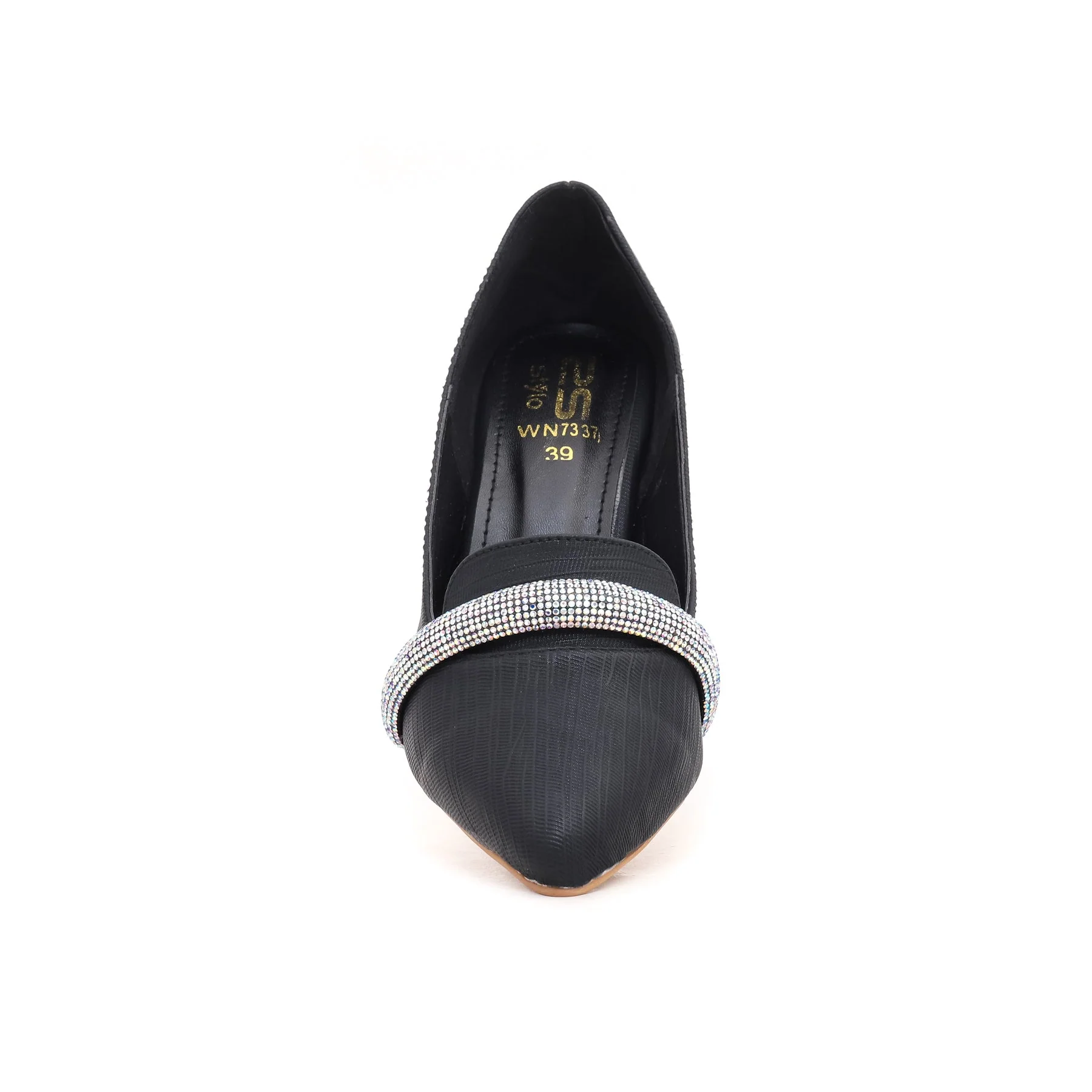 Black Court Shoes WN7337 - Image 3