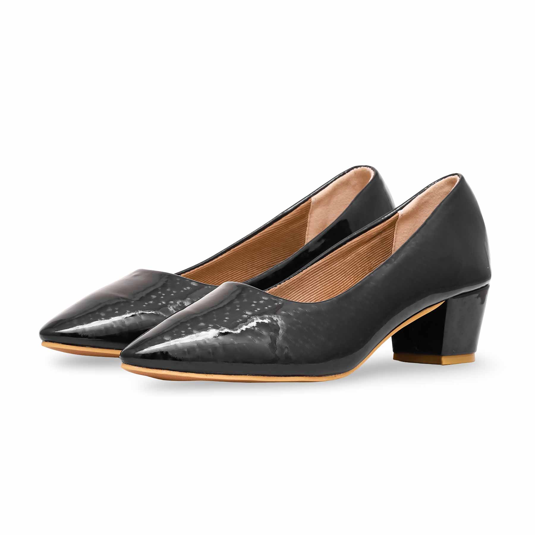 Black Court Shoes WN7380 - Image 2