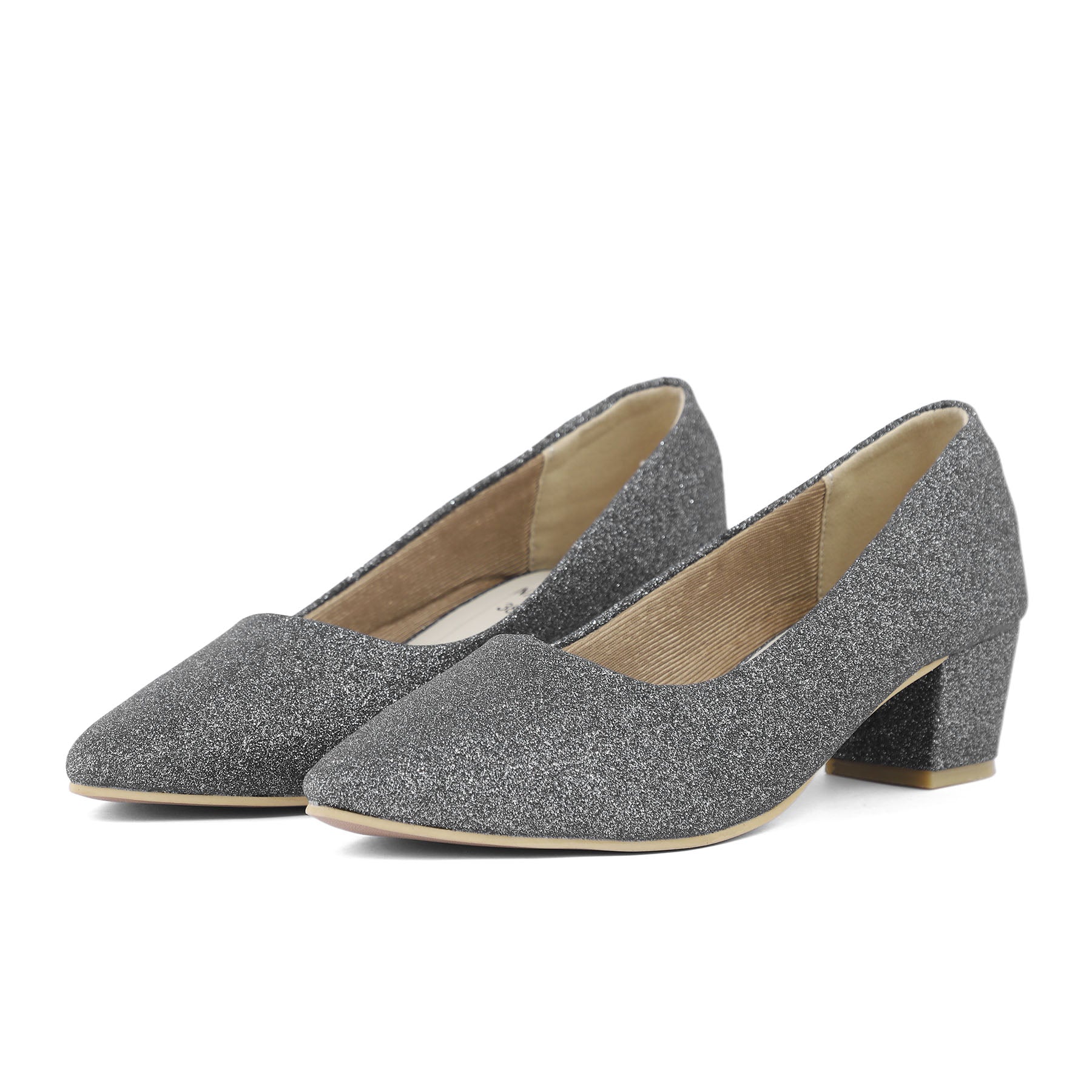 Black Court Shoes WN7382 - Image 2