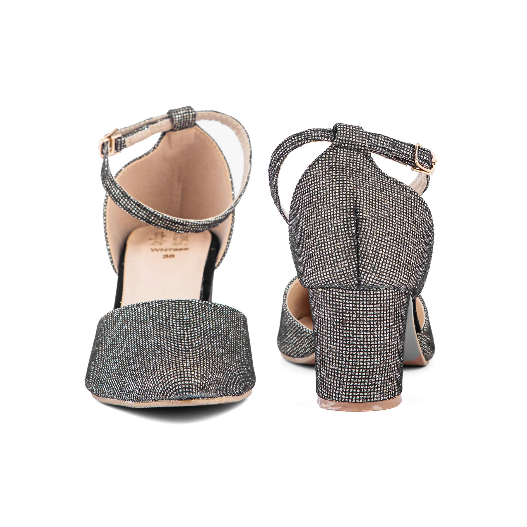 Black Court Shoes WN7388 - Image 4