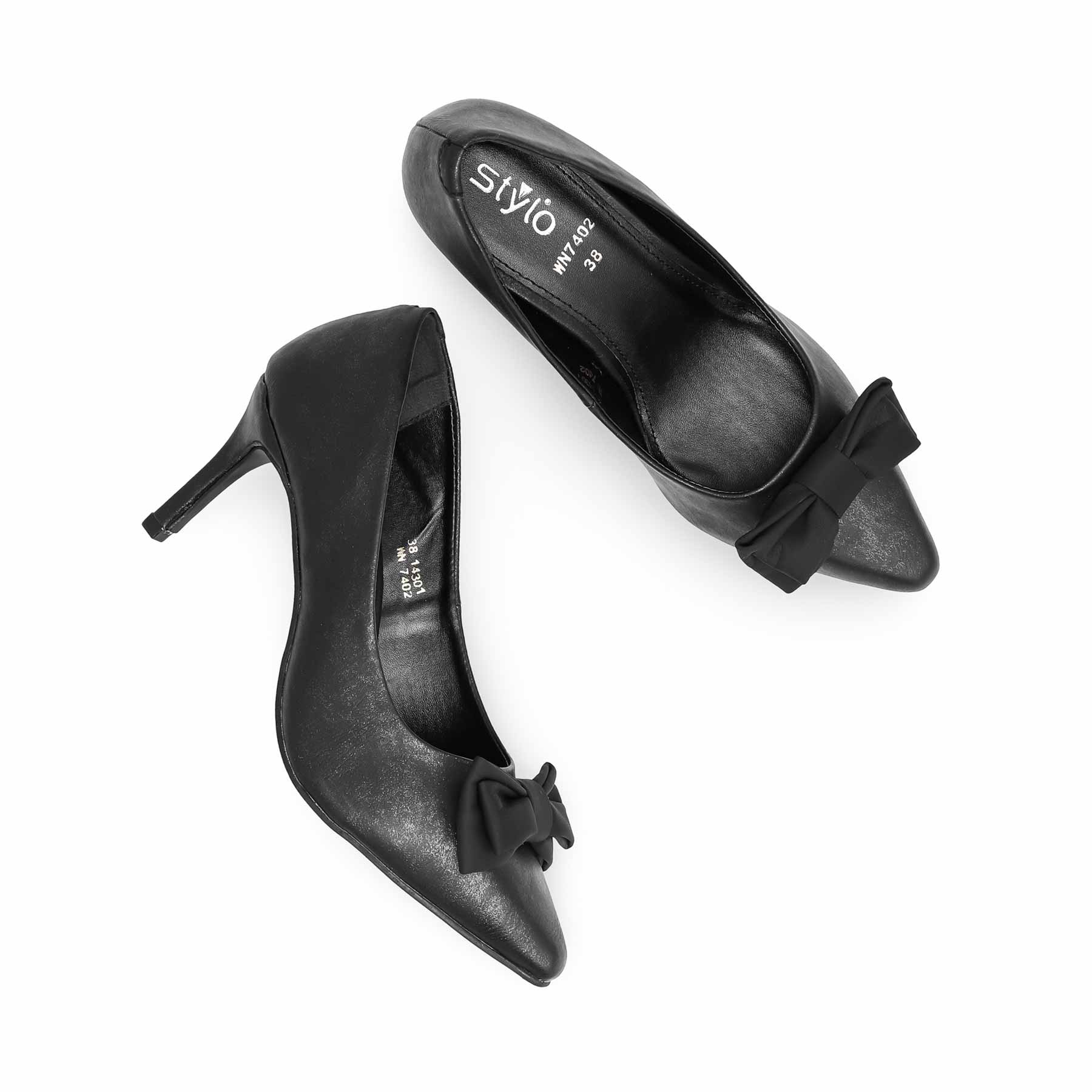 Black Court Shoes WN7402 - Image 4