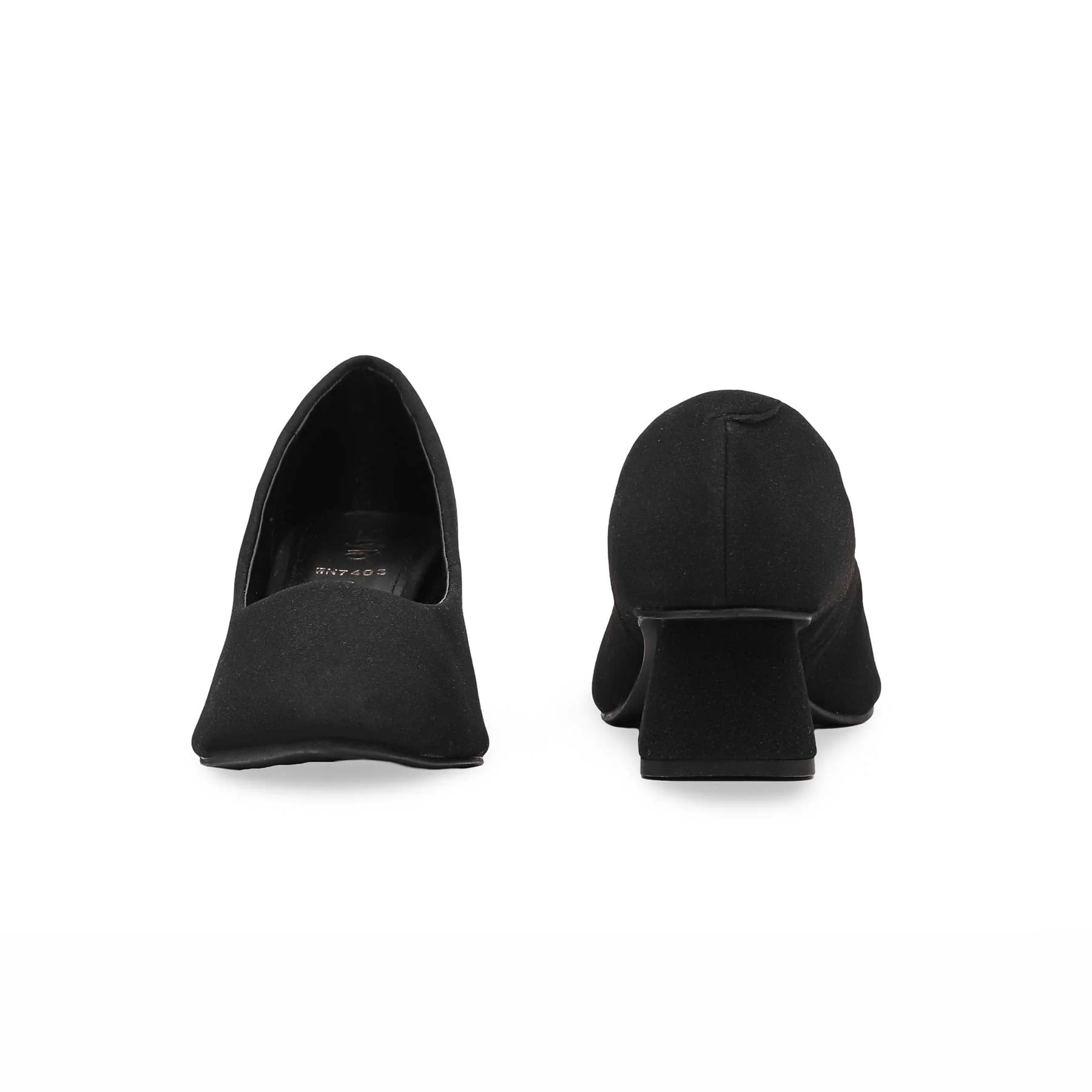 Black Court Shoes WN7403 - Image 3