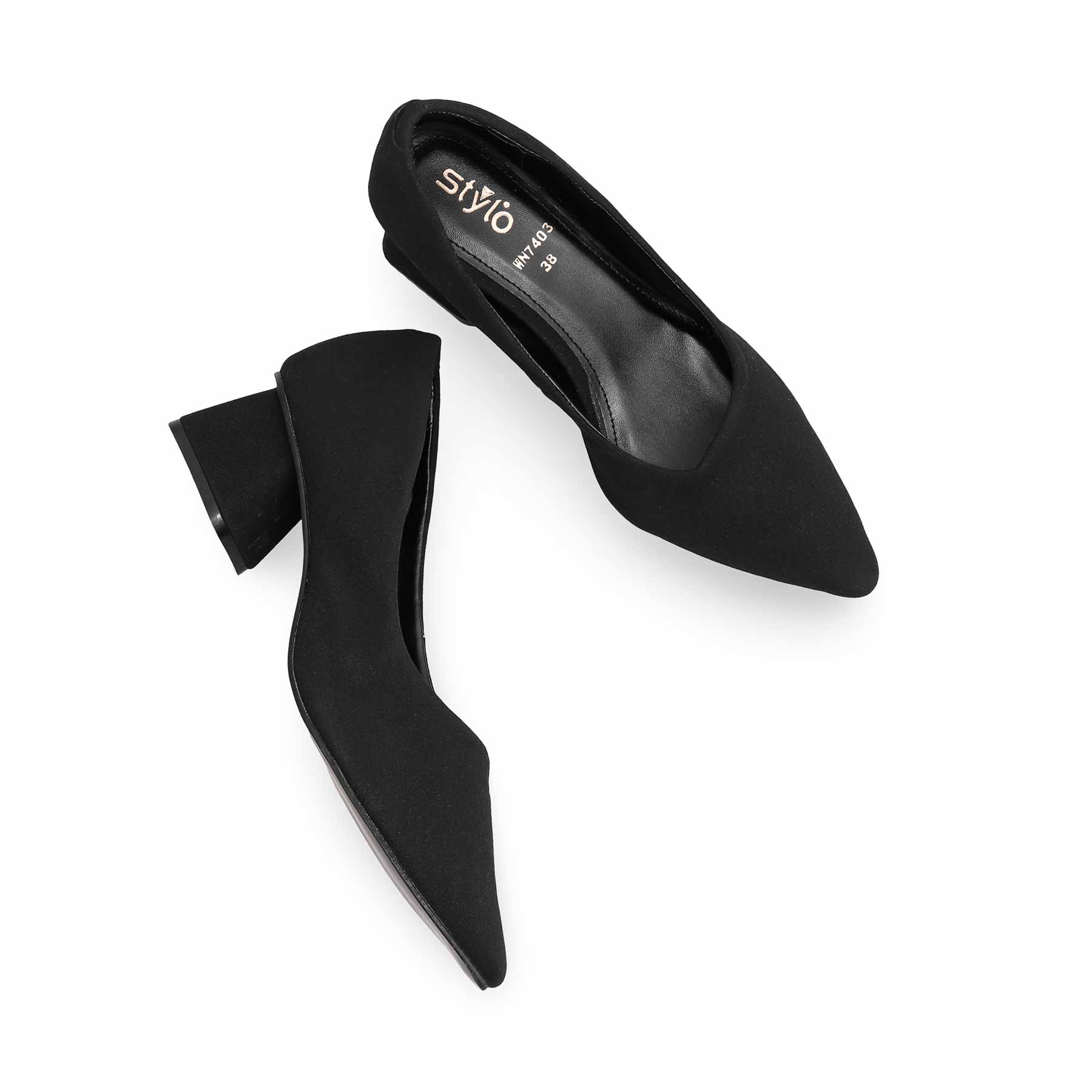 Black Court Shoes WN7403 - Image 4