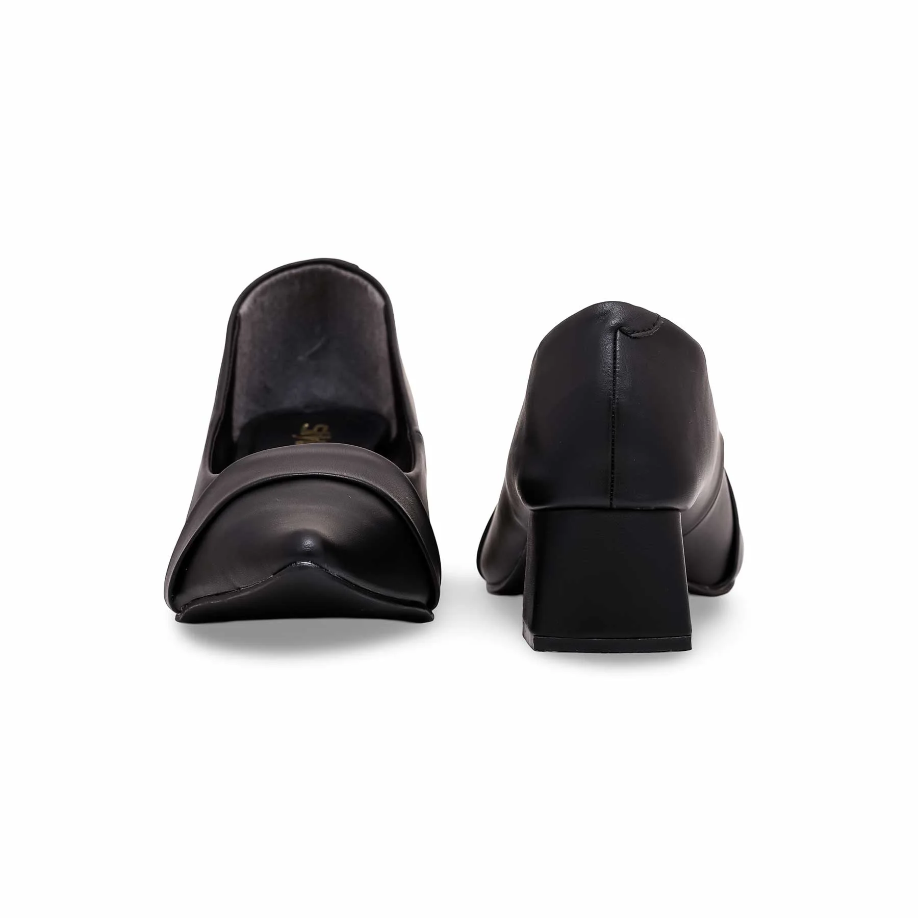Black Court Shoes WN7404 - Image 3