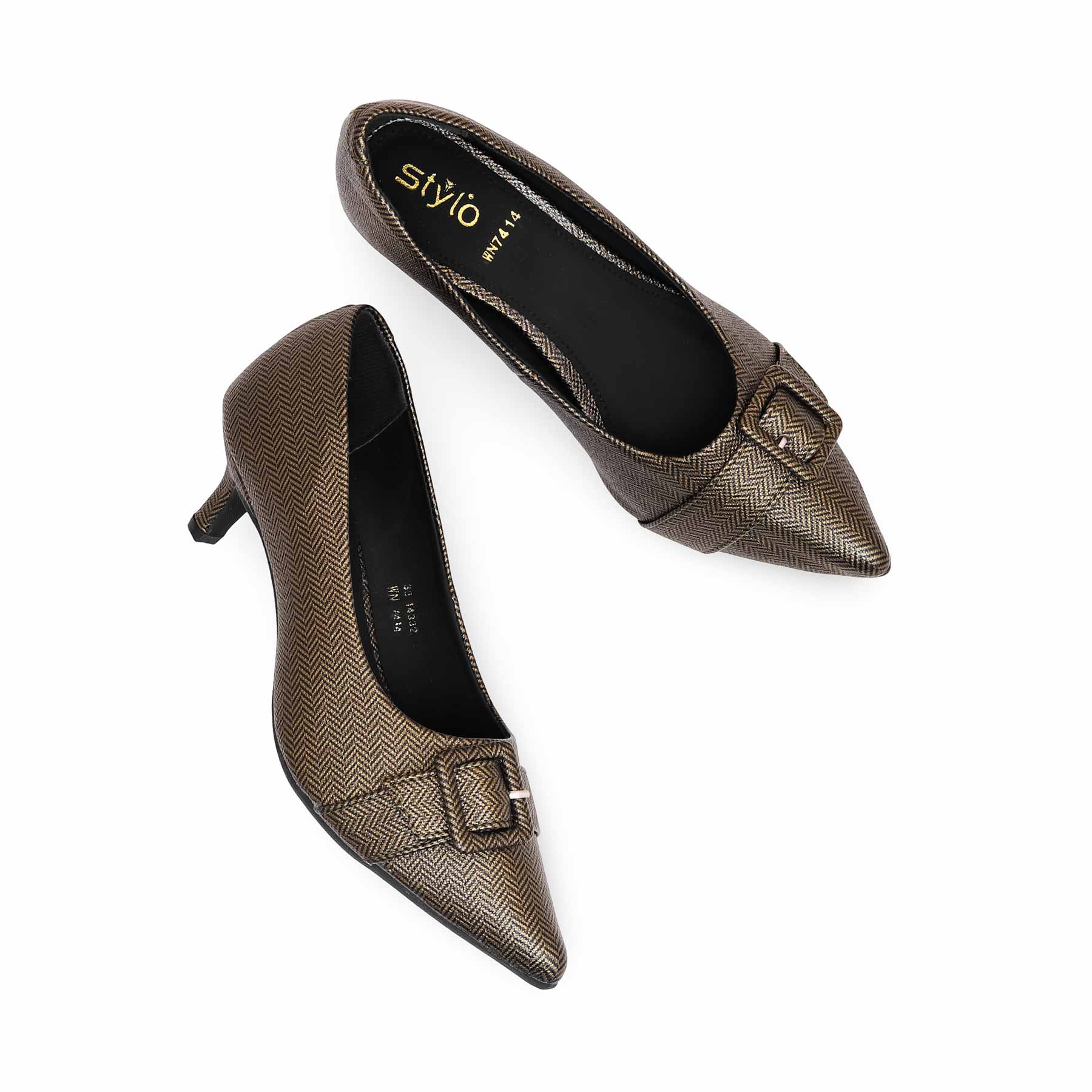 Black Court Shoes WN7414 - Image 4