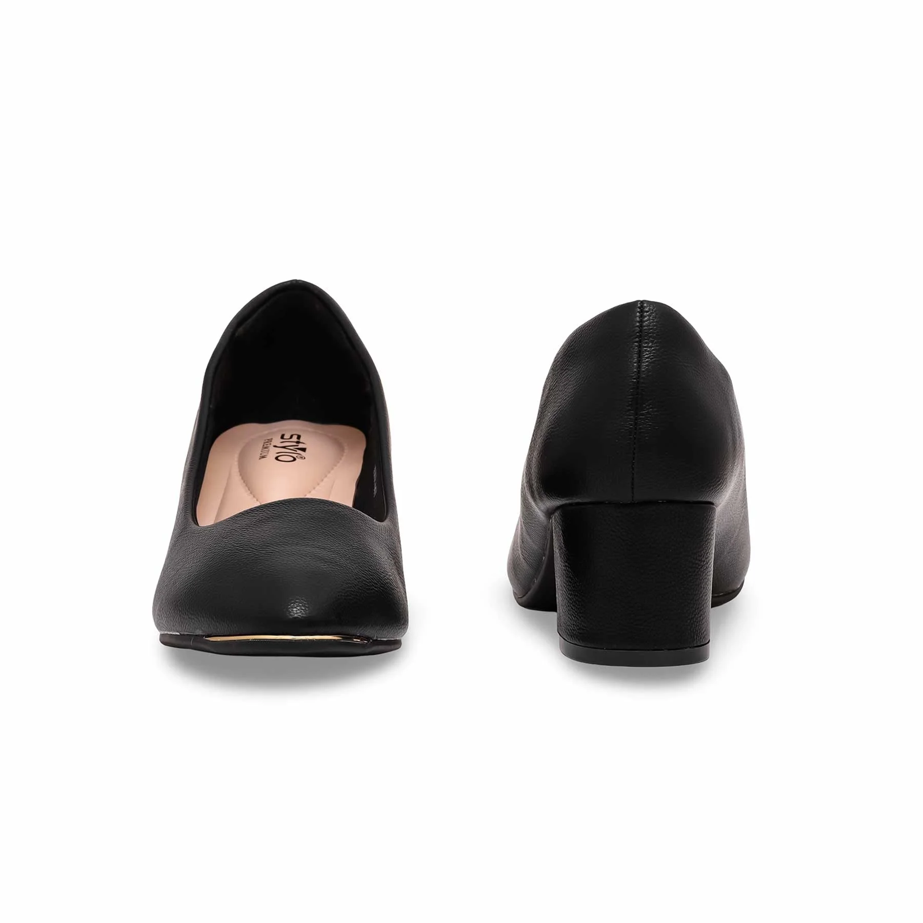 Black Court Shoes WN7447 - Image 3