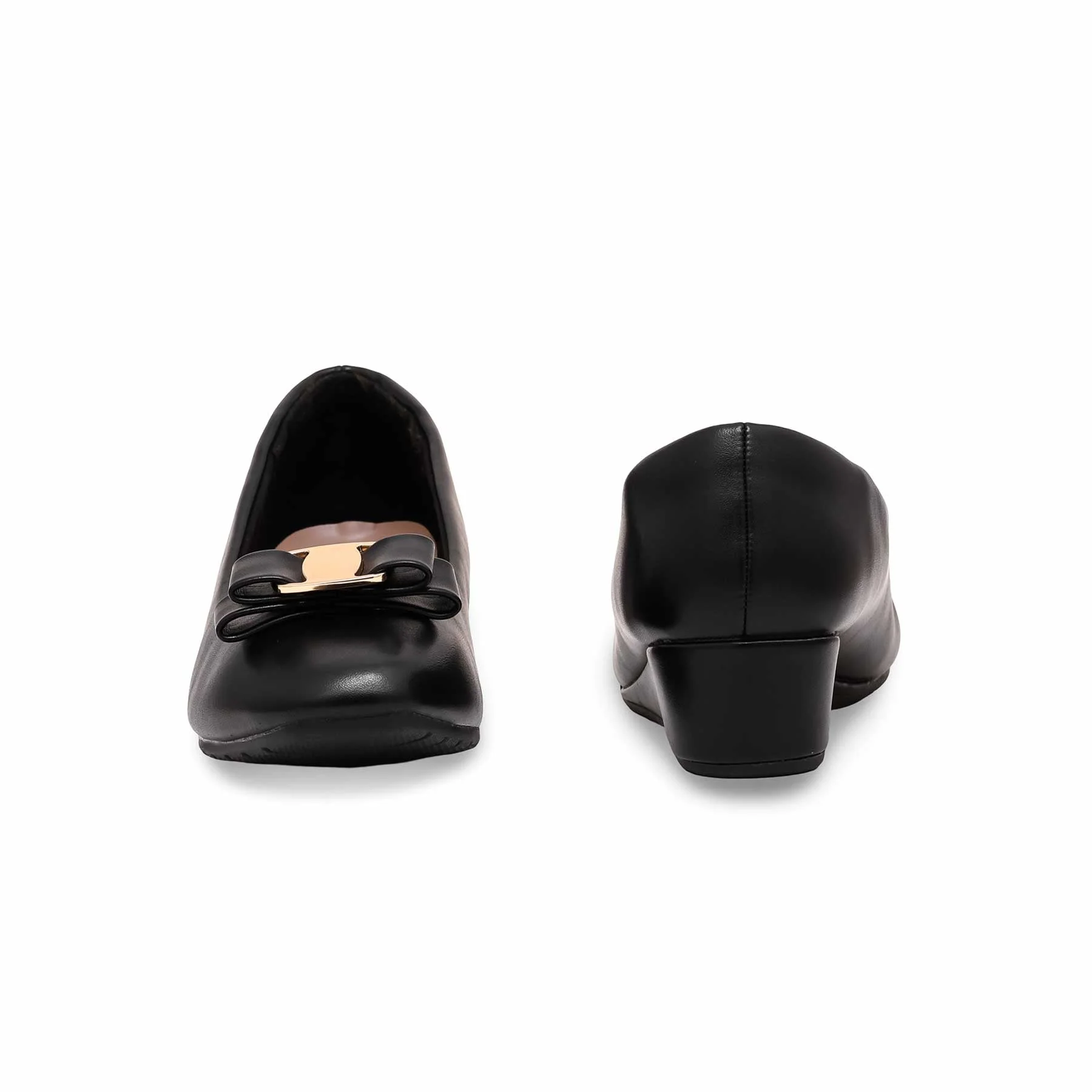 Black Court Shoes WN7449 - Image 4