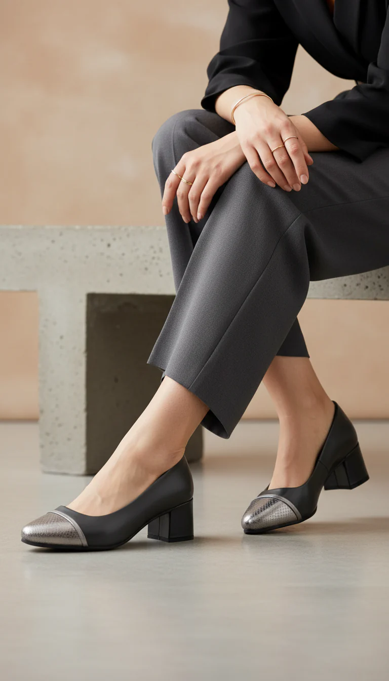 Black Court Shoes WN7478