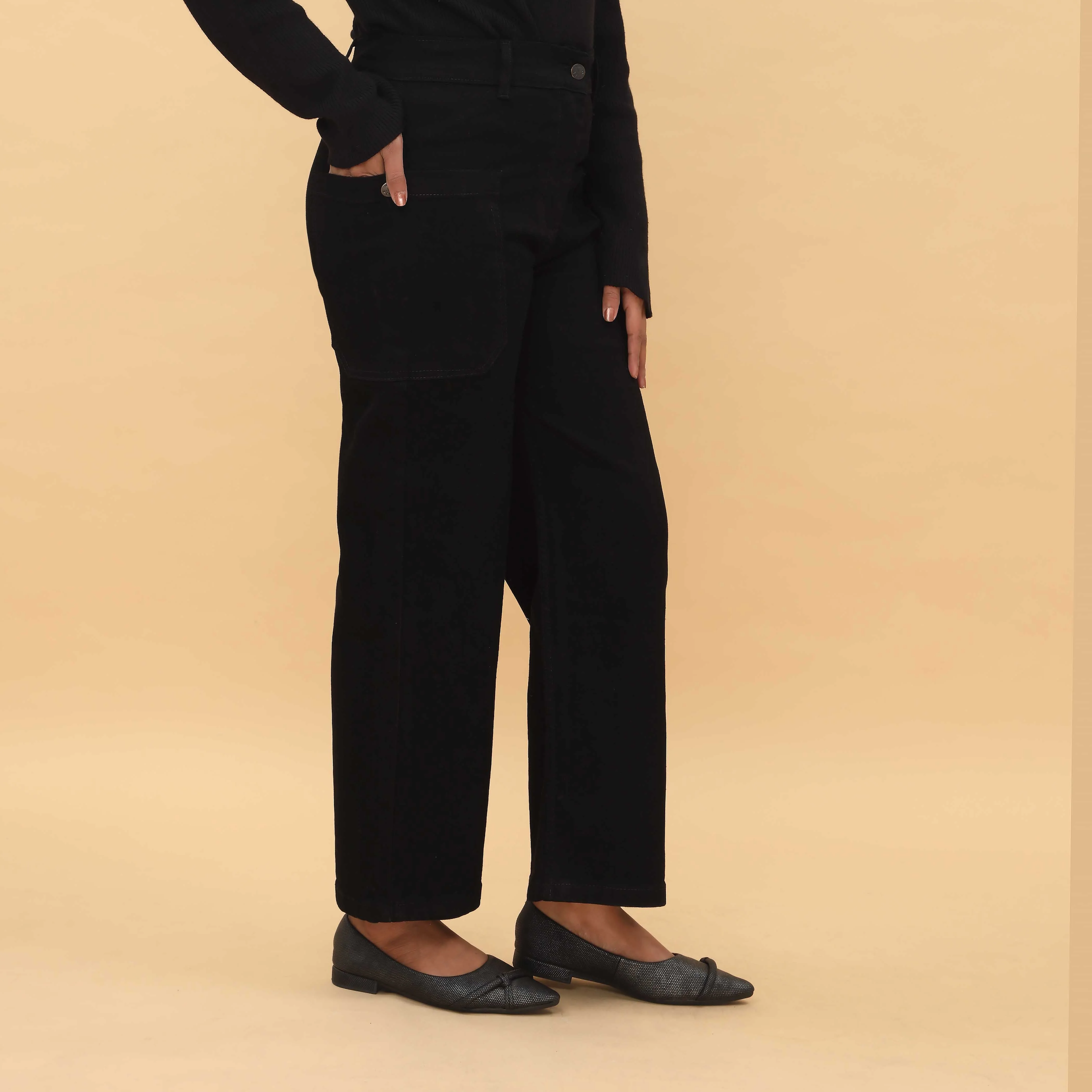 Black Denim Pant PP5001 - Image 3