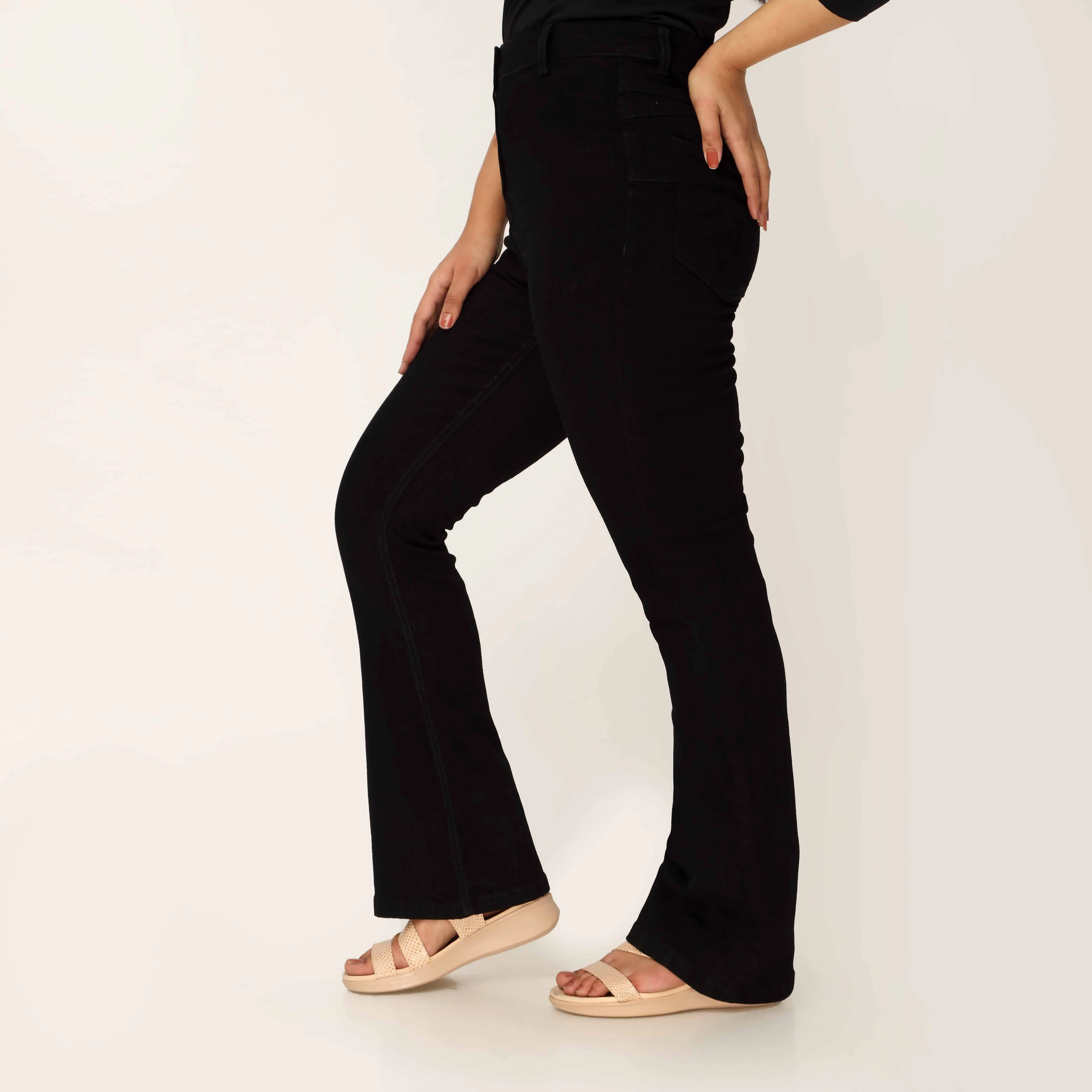 Black Denim Pant PP5039 - Image 2