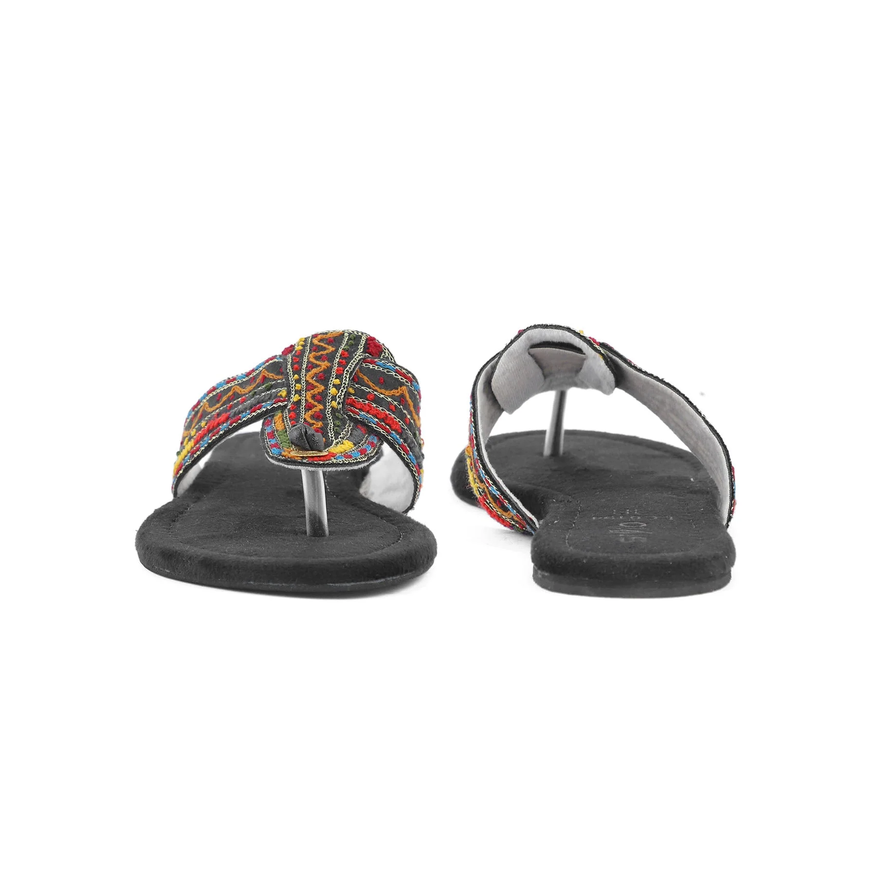 Black Ethnic Chappal EC0194 - Image 3