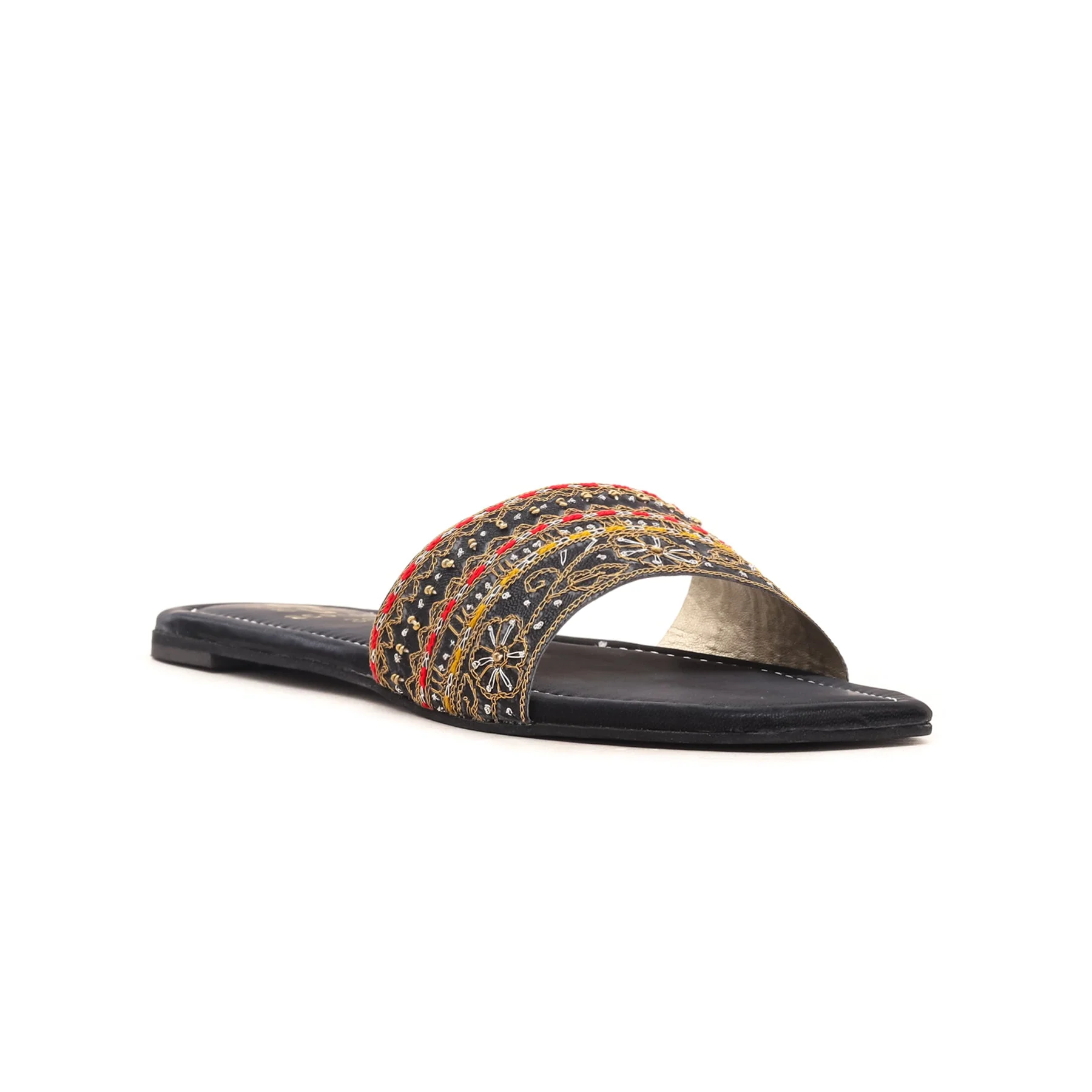 Black Ethnic Slipper EC0159 - Image 2