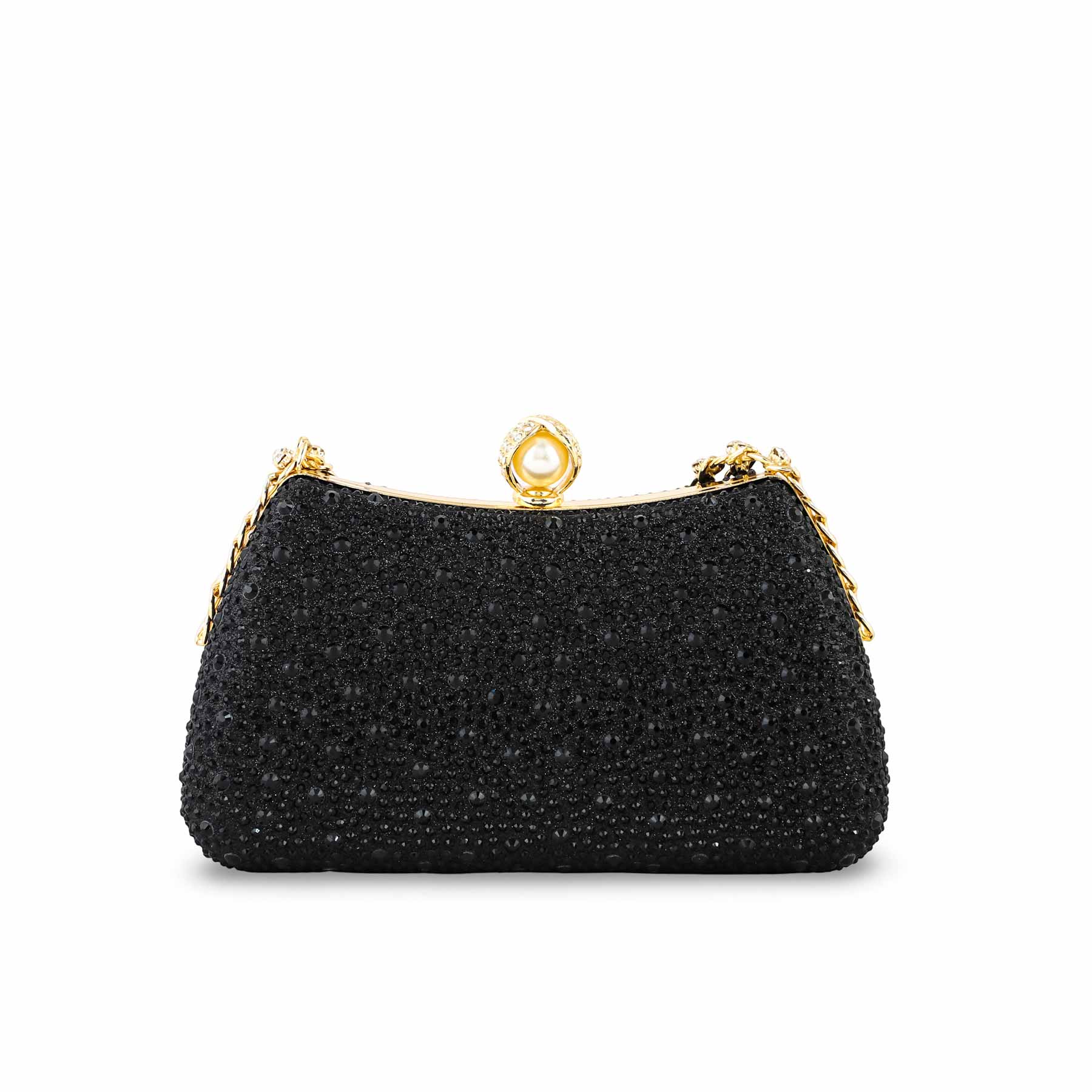 Black Fancy Clutch For Women P24384 - Image 4