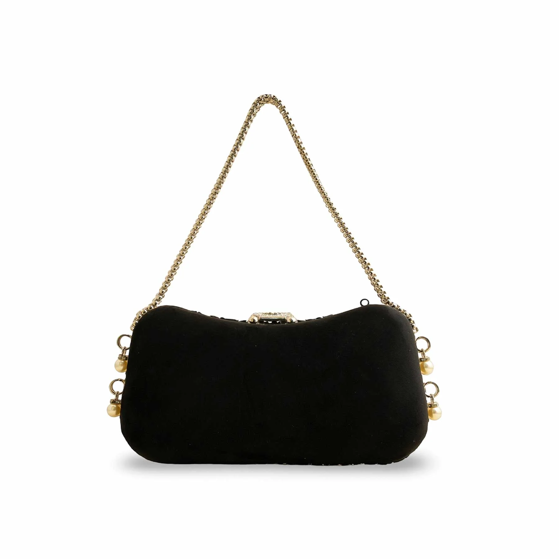 Black Fancy Clutch P15401 - Image 4