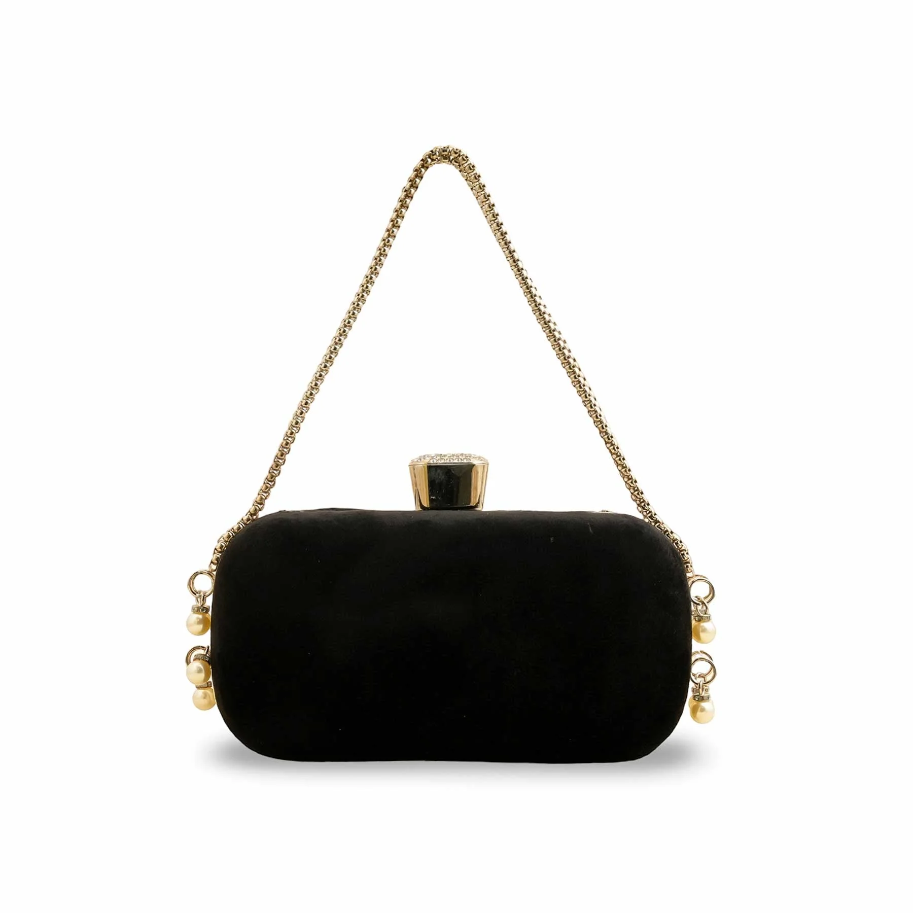 Black Fancy Clutch P15405 - Image 4