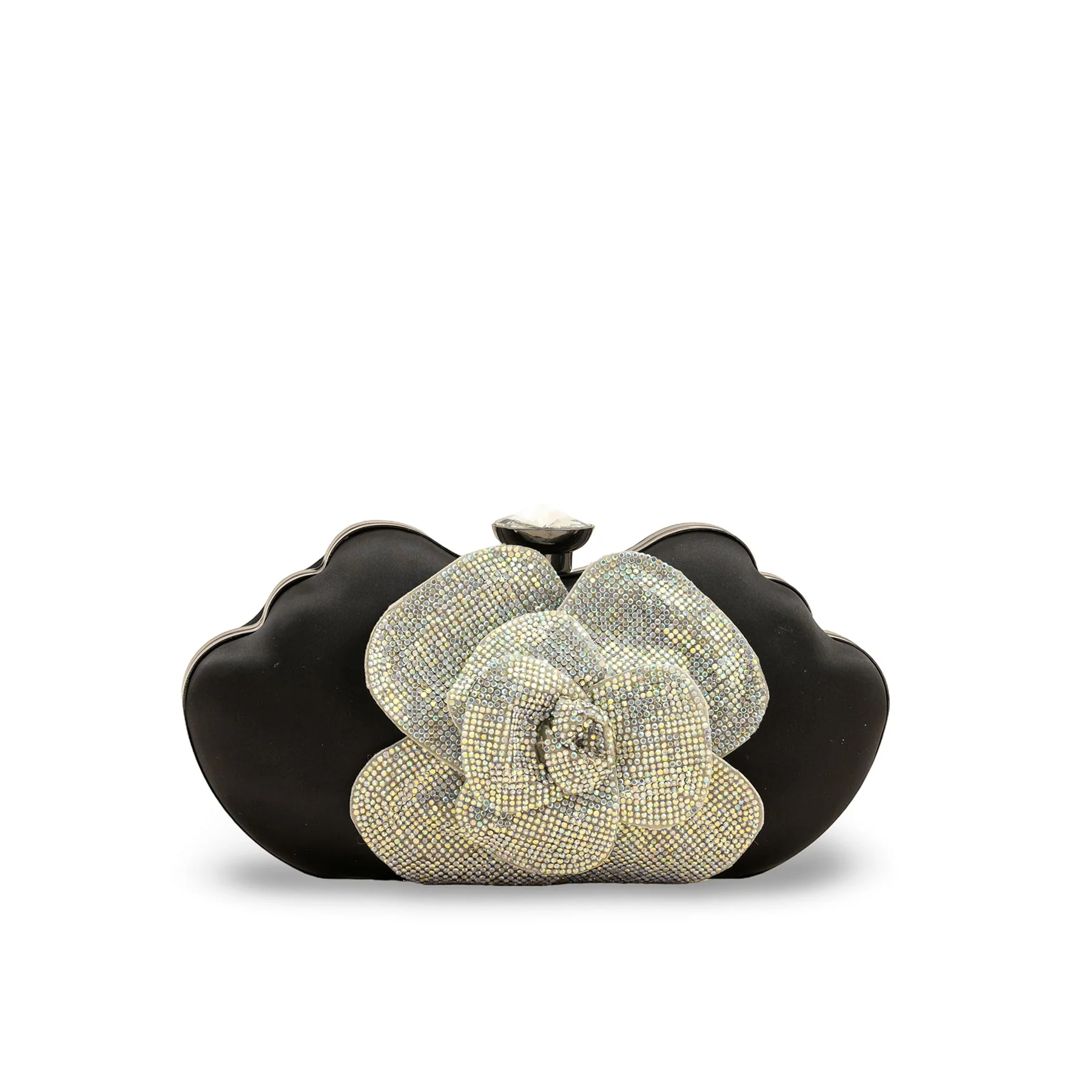 Black Fancy Clutch P24248 - Image 2