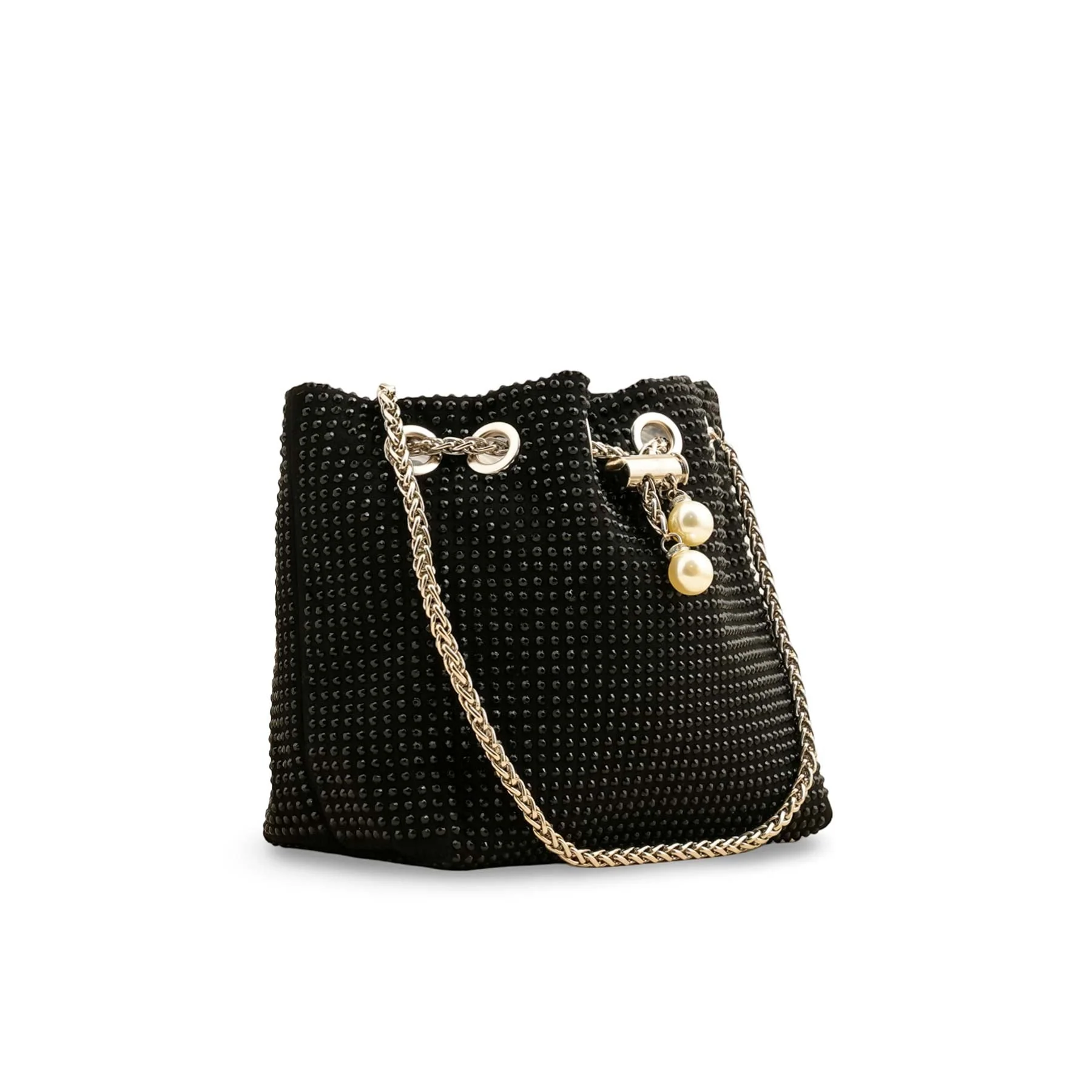 Black Fancy Clutch P36193 - Image 2